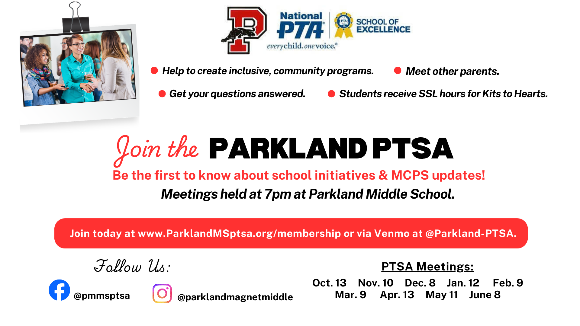 Parkland PTSA Meeting