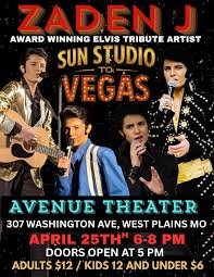 Zaden J. (Elvis Tribute Artist) @ The Avenue Theatre