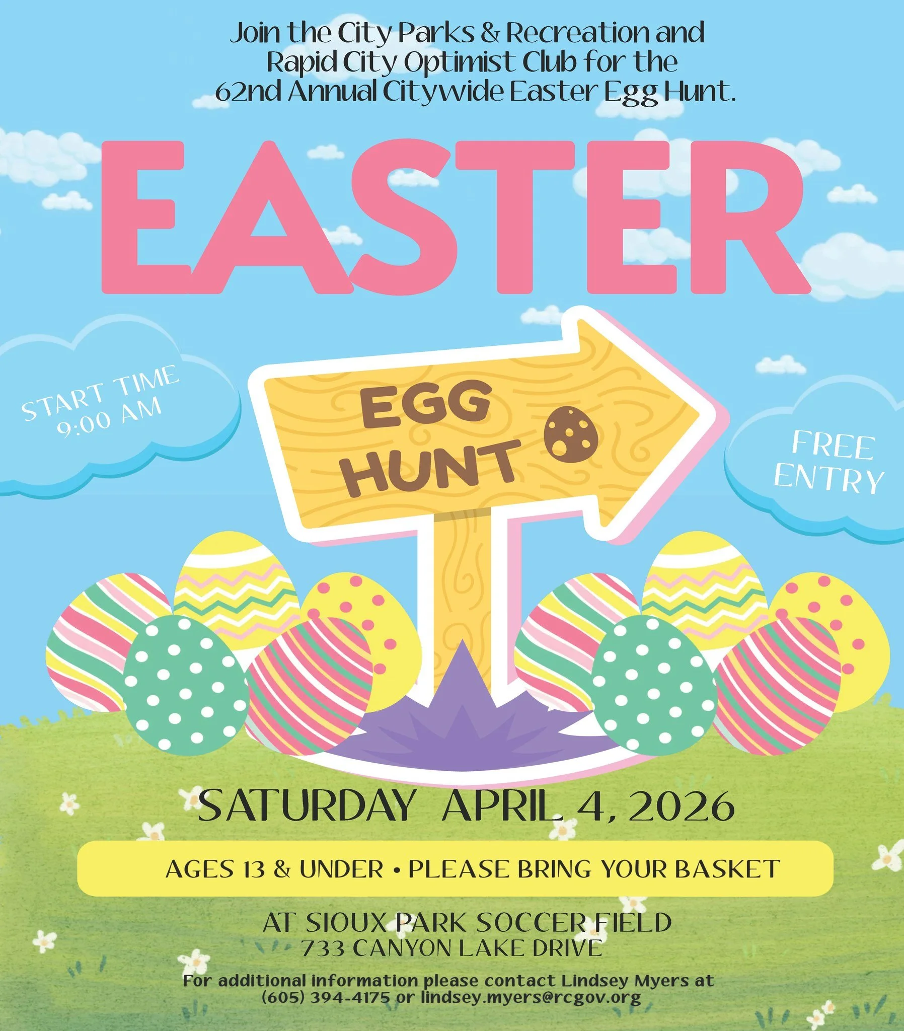 Easter Egg Hunt ~ hosted by West Plains Optimist Club @ Carmical Field