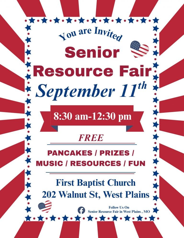 Senior Resource Fair ~ free event hosted by several agencies @ First Baptist Church
