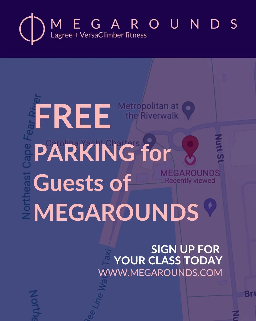🅿️ PARKING PRO TIP: FREE 2 HOURS AT MEGAROUNDS!

Don't let downtown parking stress you out&mdash;MEGAROUNDS secured 2 hours of FREE parking just for YOU! Think of it as part of your strategic investment. 😉

Scan the QR Code above your parking spot 