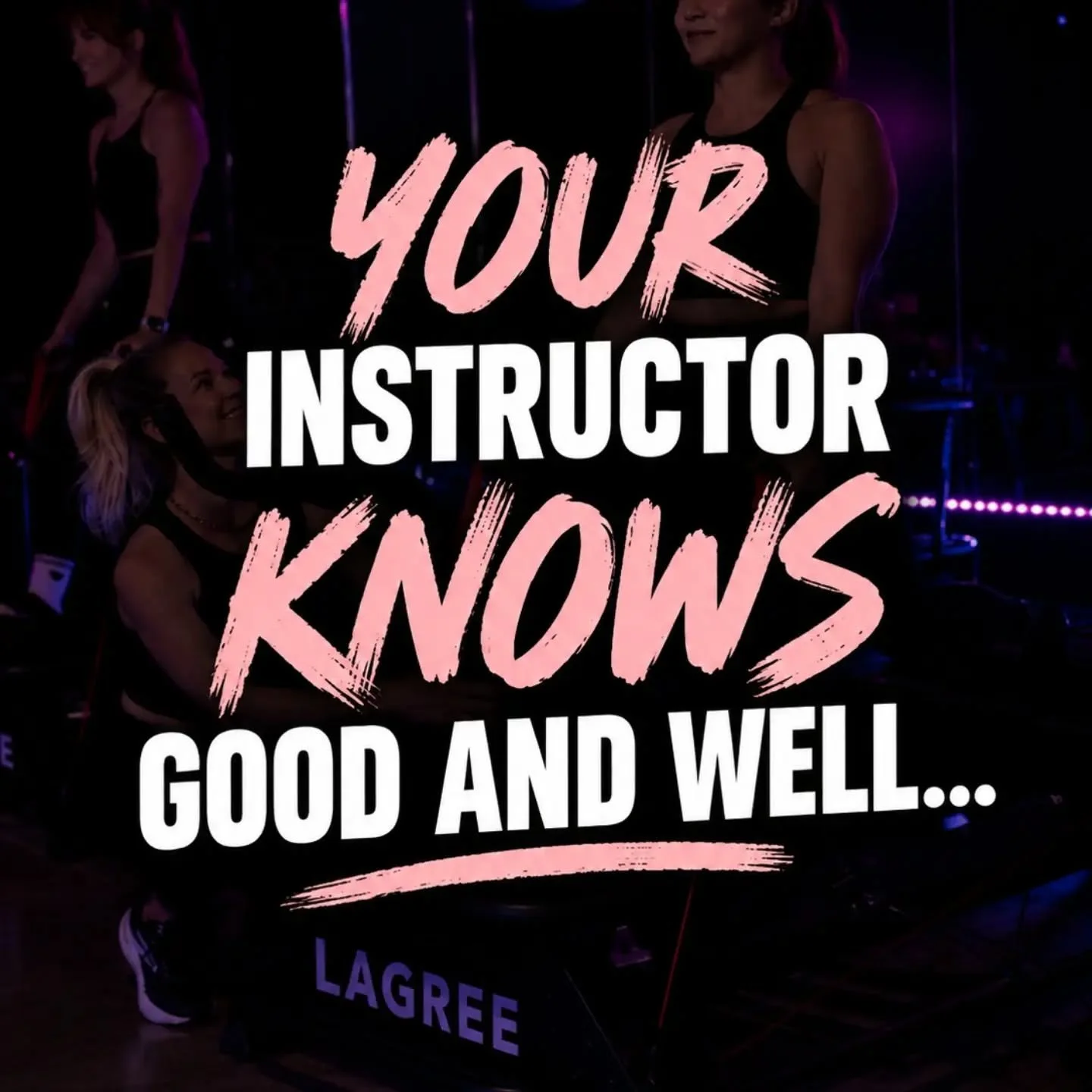 Our instructors know GOOD AND WELL&hellip; 😂

What they&rsquo;re about to put you through.
How fire their playlist is.
And exactly how to get you to do&nbsp;&ldquo;one more.&rdquo;&nbsp;👀

Swipe through. You&rsquo;ll know. 😂➡️
Tag the instructor w