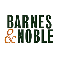Barnes & Noble logo with green and orange text.