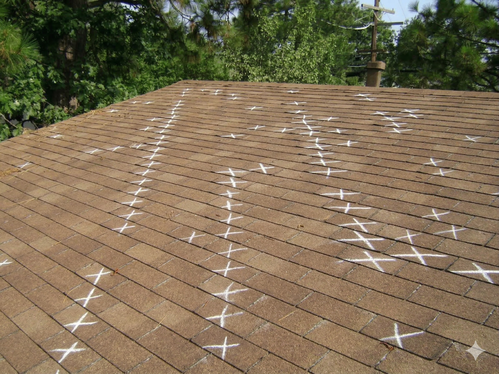What Hail Damage Looks Like on a Roof in Illinois