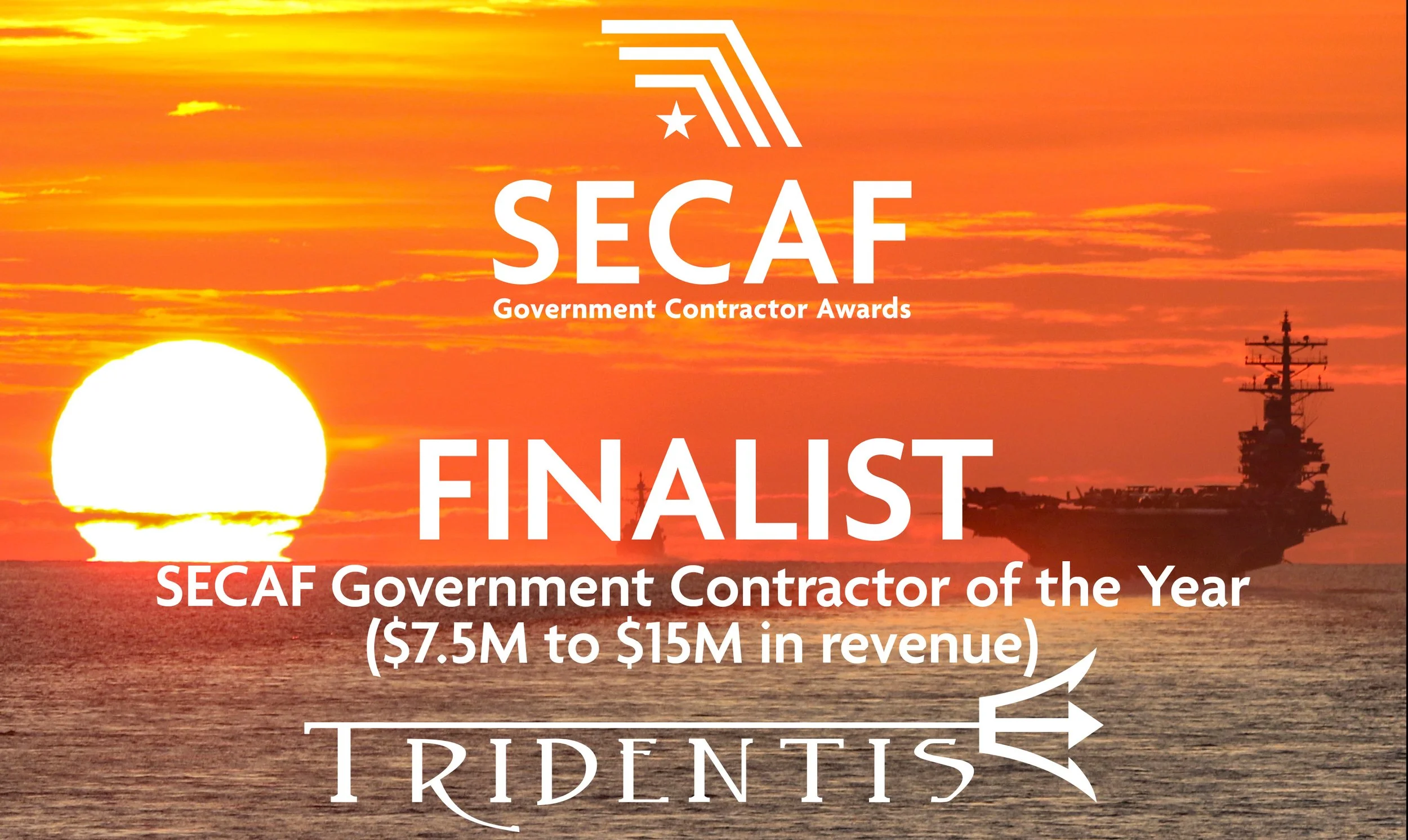 Tridentis Named a Finalist for SECAF Government Contractor of the Year Award
