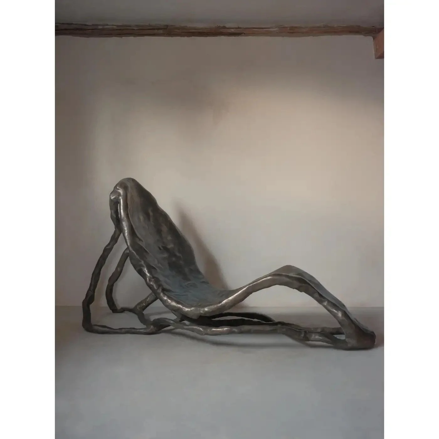 Yv, Unique Chair in Cold Casted Bronze and Fiberglass
