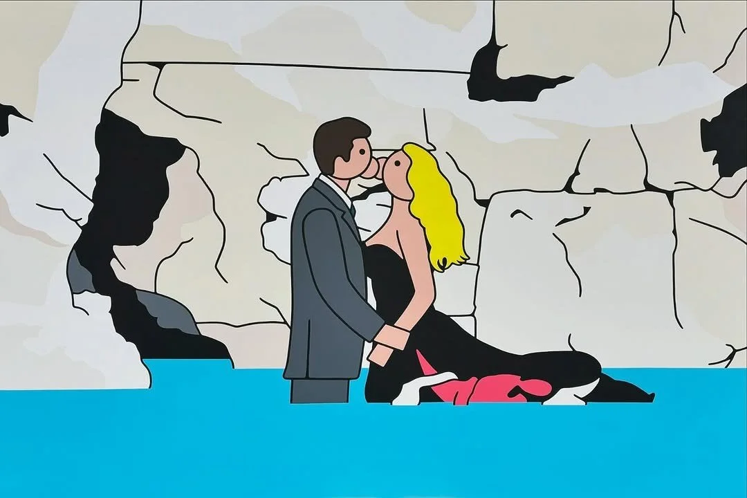 La dolce vita. Cm 100 x 150, acrylic on canva, 2024