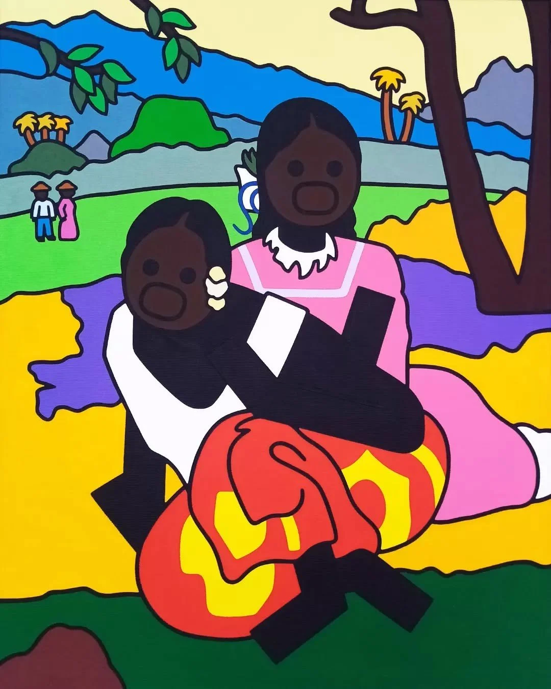 Nafea faa ipoipo (Paul Gauguin). Cm 50 x 40, acrylic on canva, 2023