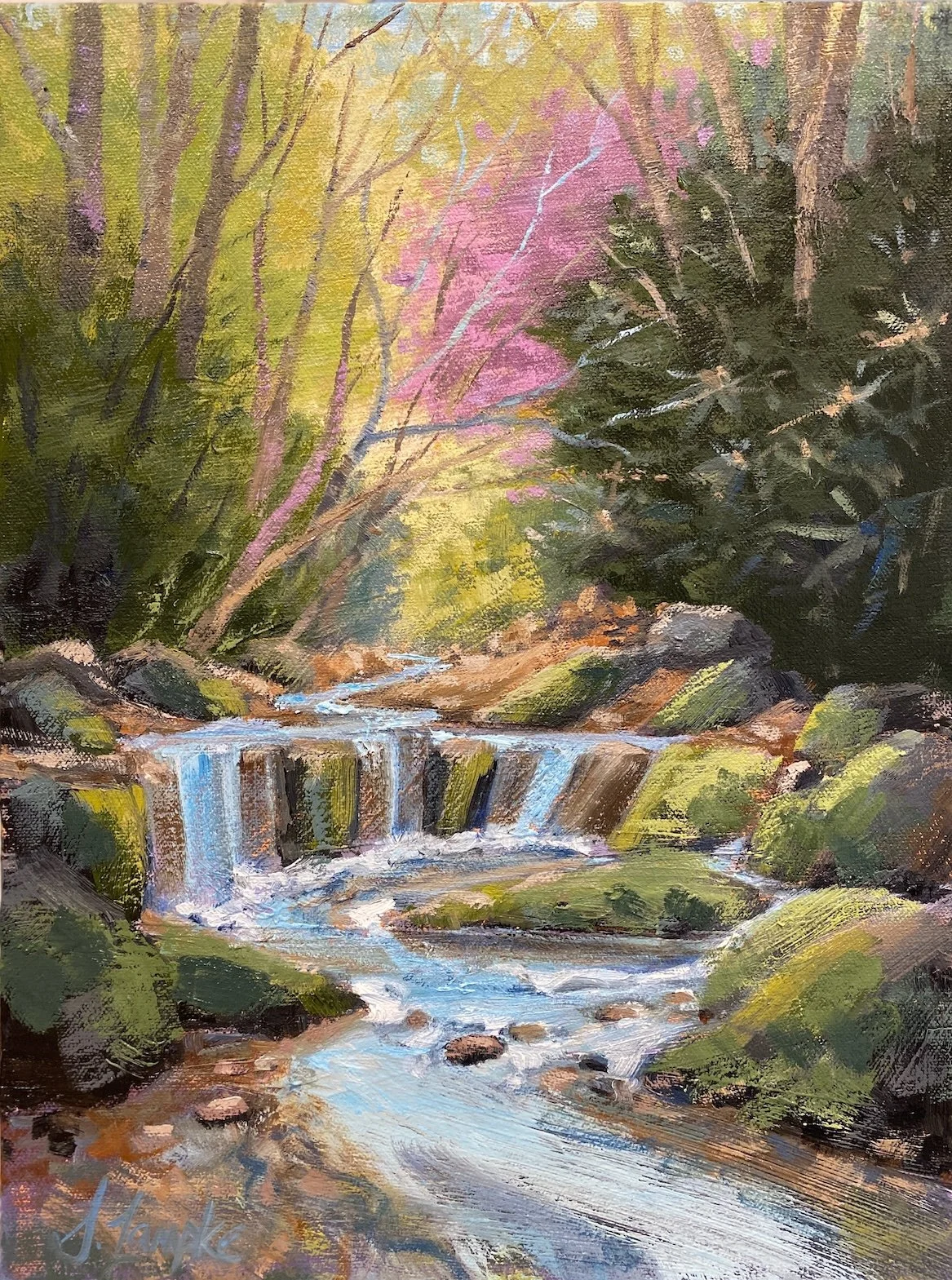 Pink Trees II 12x16