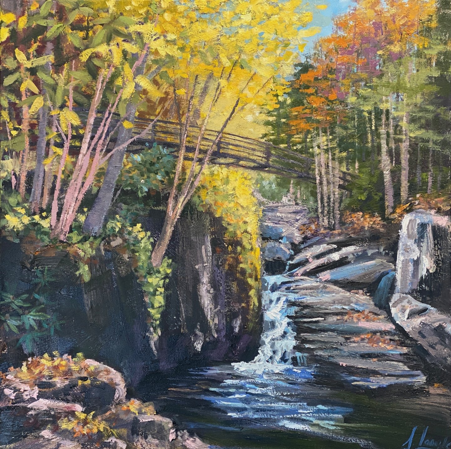 Peaceful Walking Path II, 24x24
