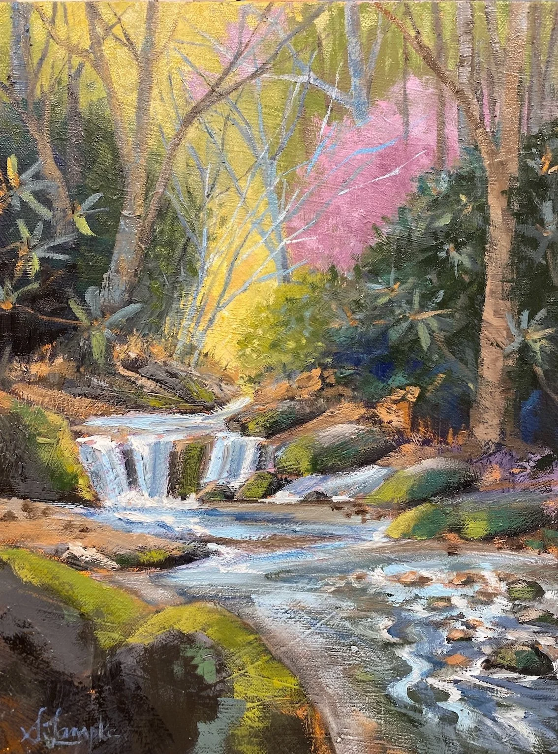 Pink Trees 12x16