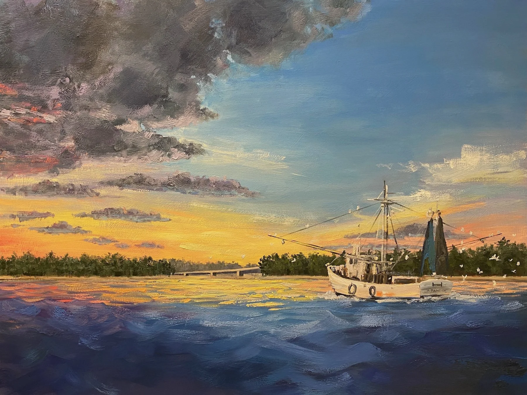 Shrimp Boat, 48x36