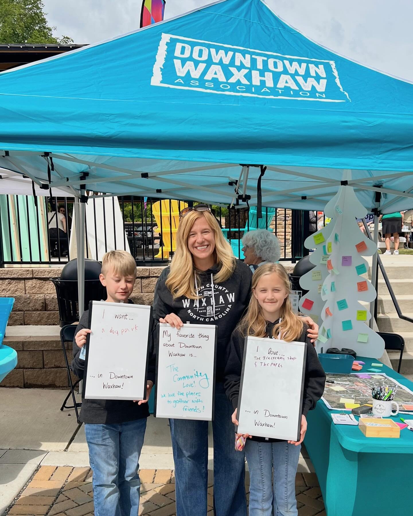 Visit our bright teal tent at the Kaleidoscope Festival in the Downtown Park until 6pm!

🦋 Share your ideas for downtown on our idea tree - we love hearing your thoughts, big or small. 

💐 While you&rsquo;re in the neighborhood &amp; in the festiva