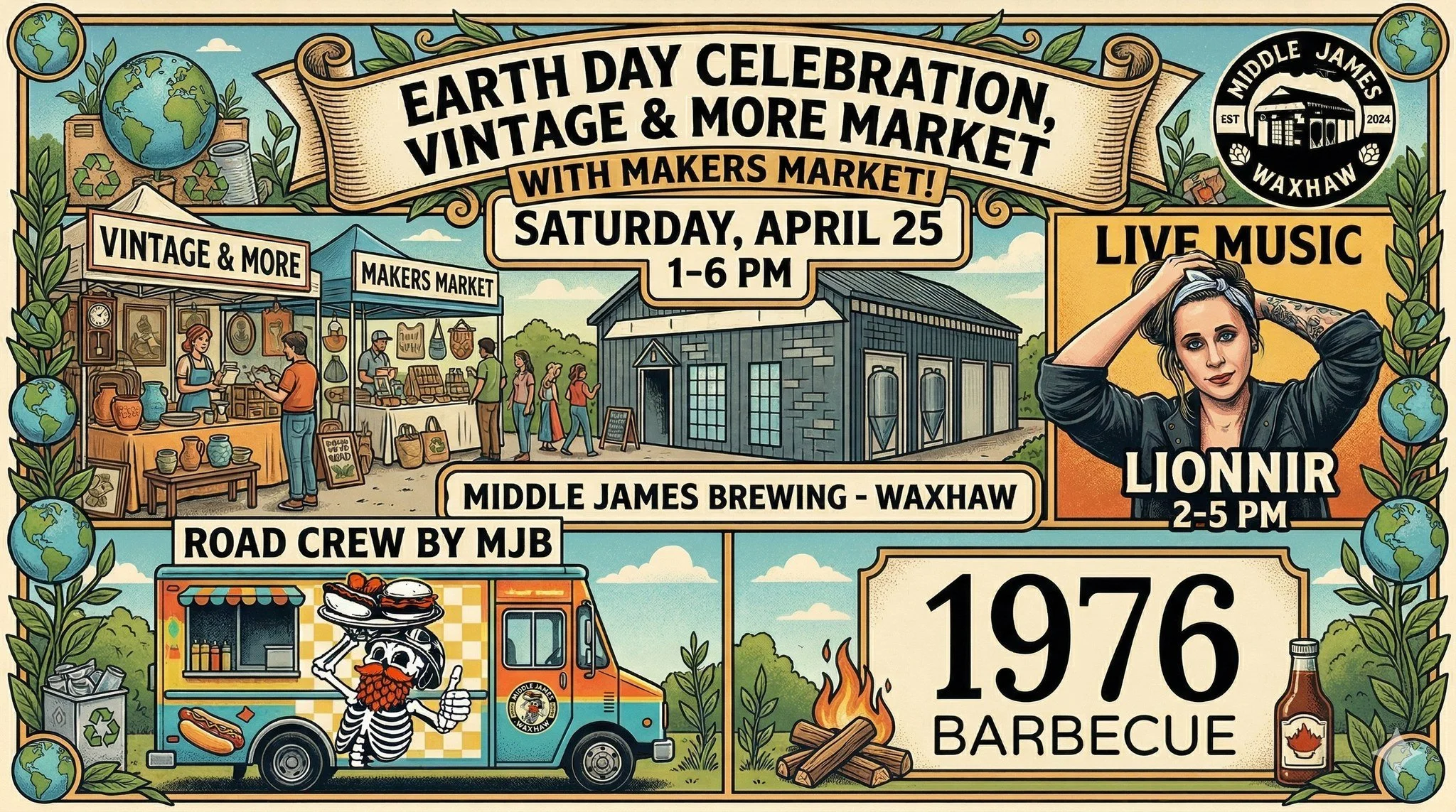 Earth Day Vintage Market &amp; Block Party