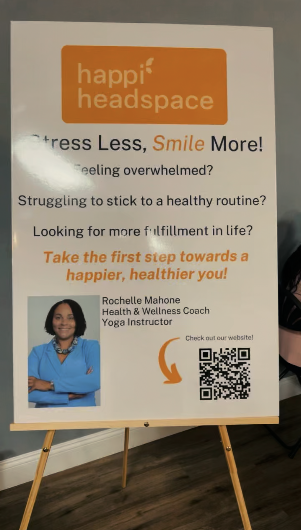 Stress Less, Smile More — my first Happi Headspace event at the 40 Won Hair, Skin, and Wellness Meet-Up, hosted by Ebony Stroder.