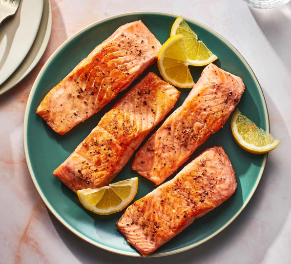 Herb Salmon with Mediterranean Quinoa Salad