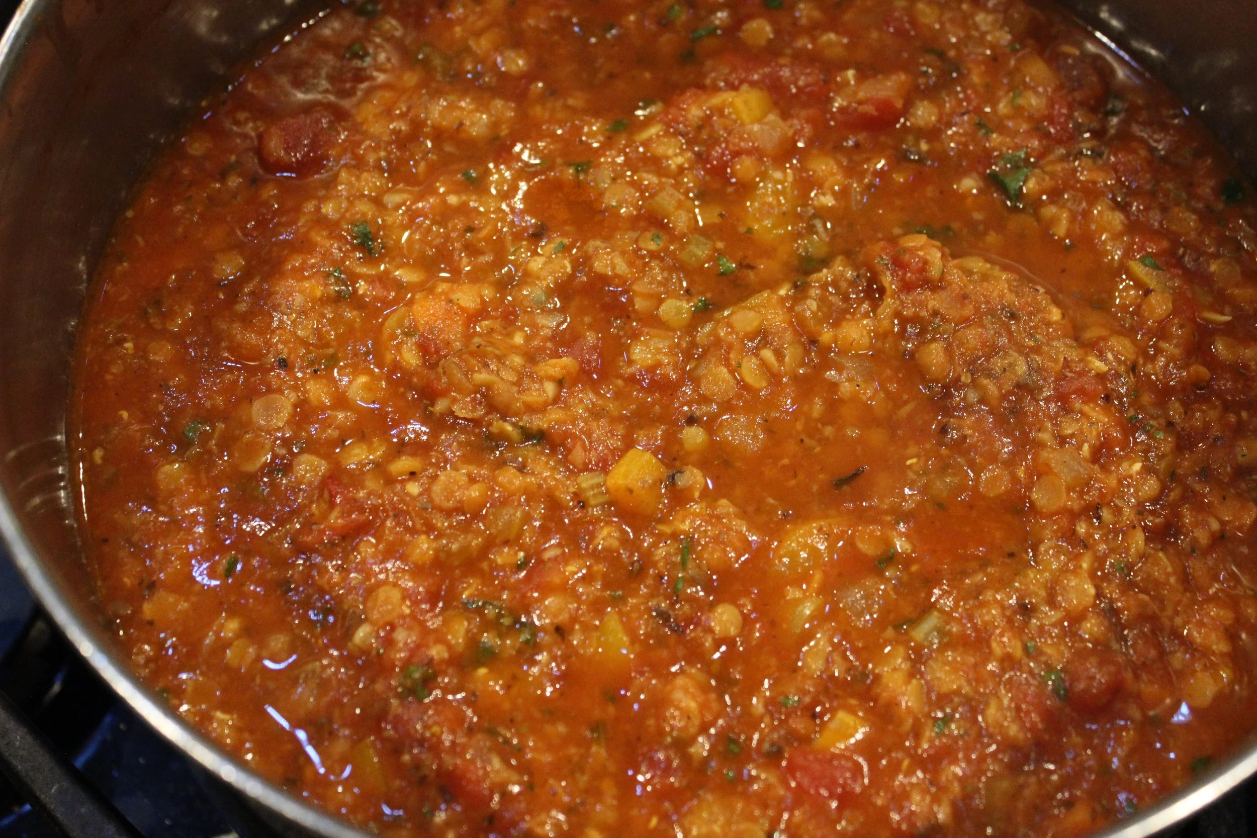 Red Lentil Bolognese