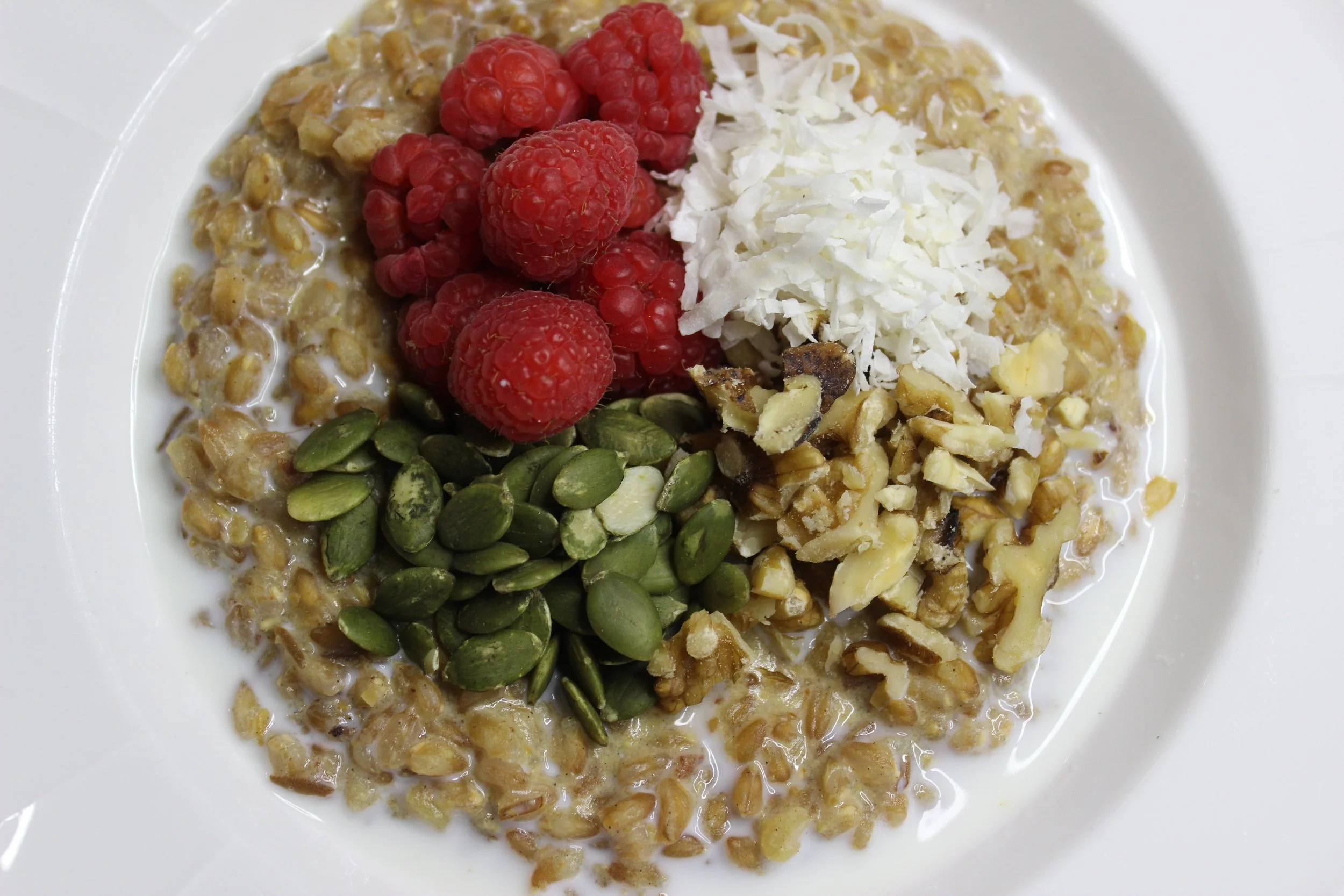 Creamy Orange Cardamom Farro Breakfast Bowl