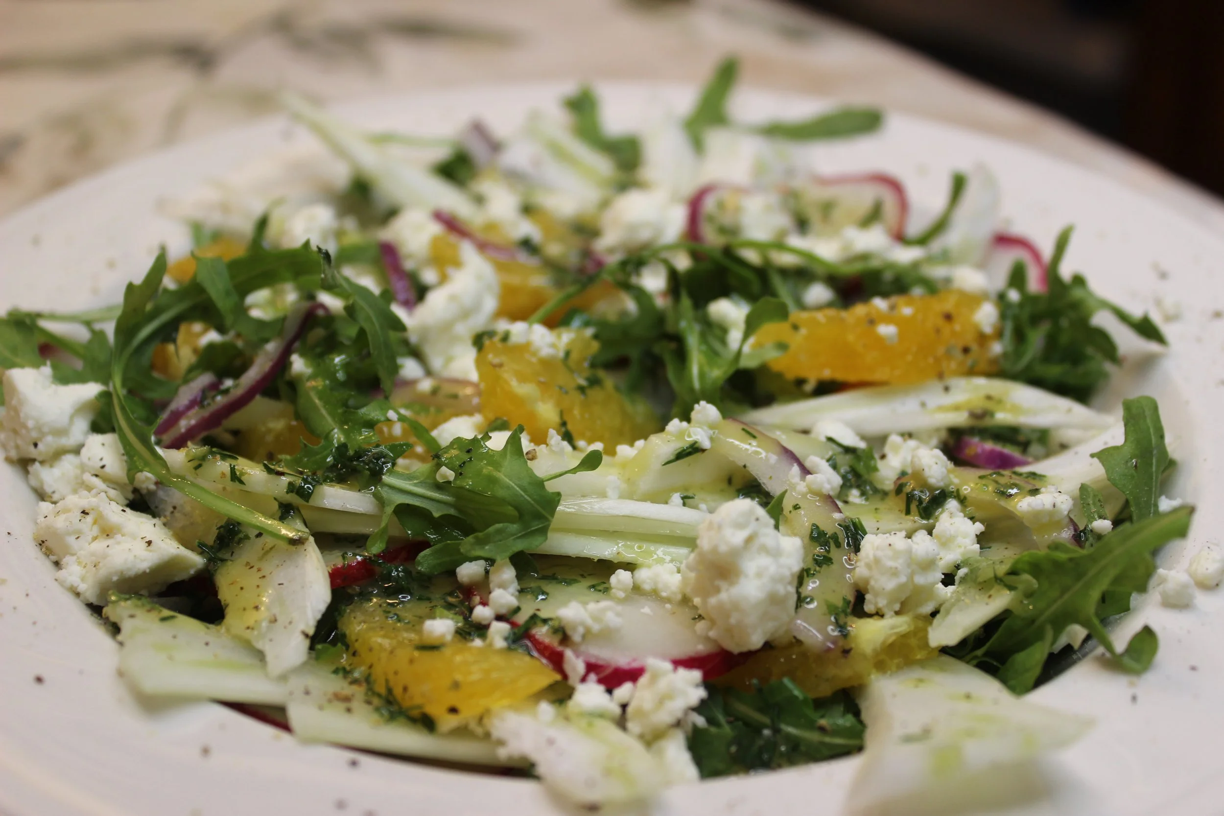 Arugula, Fennel, and Orange Salad