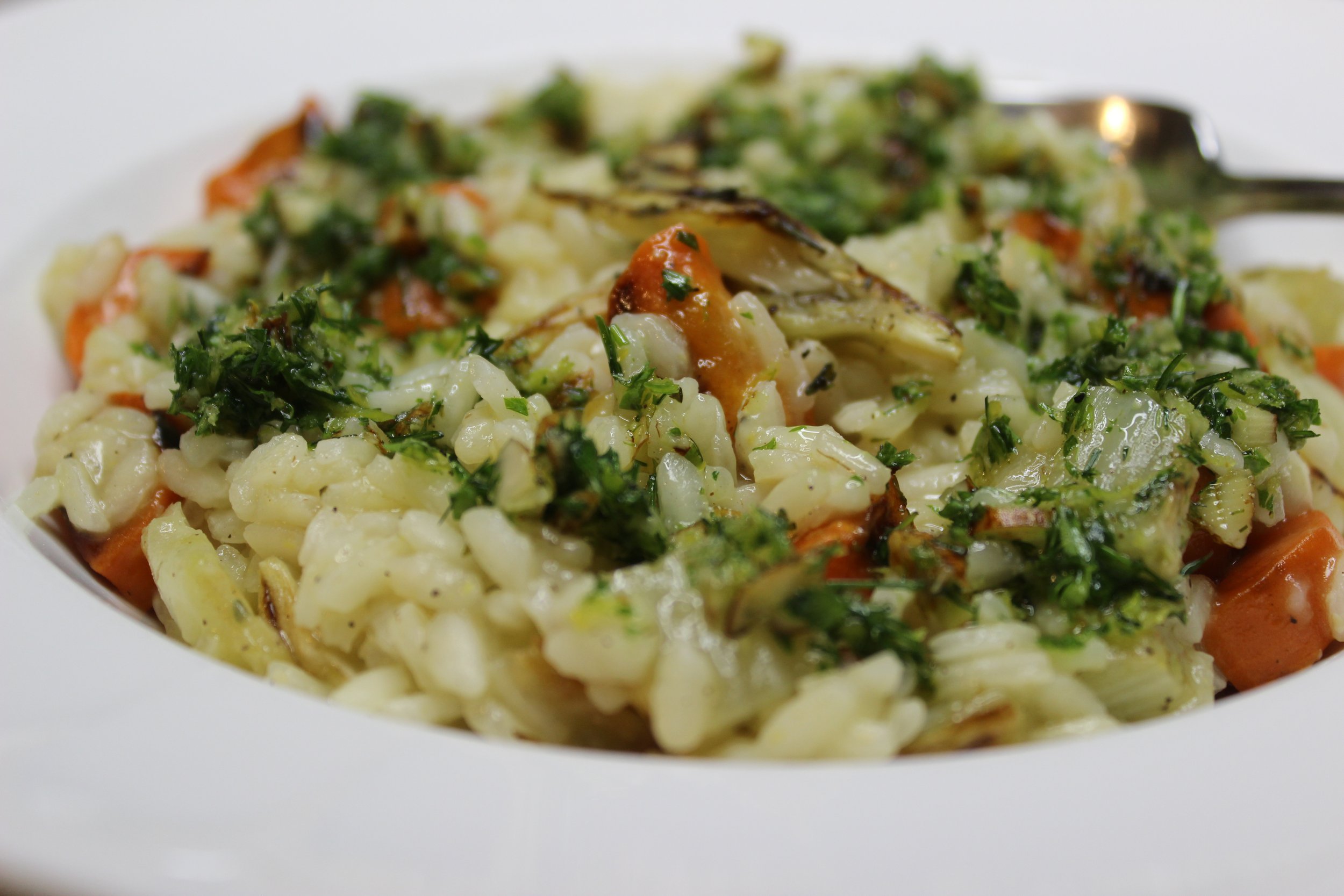 Roasted Fennel and Carrot Risotto