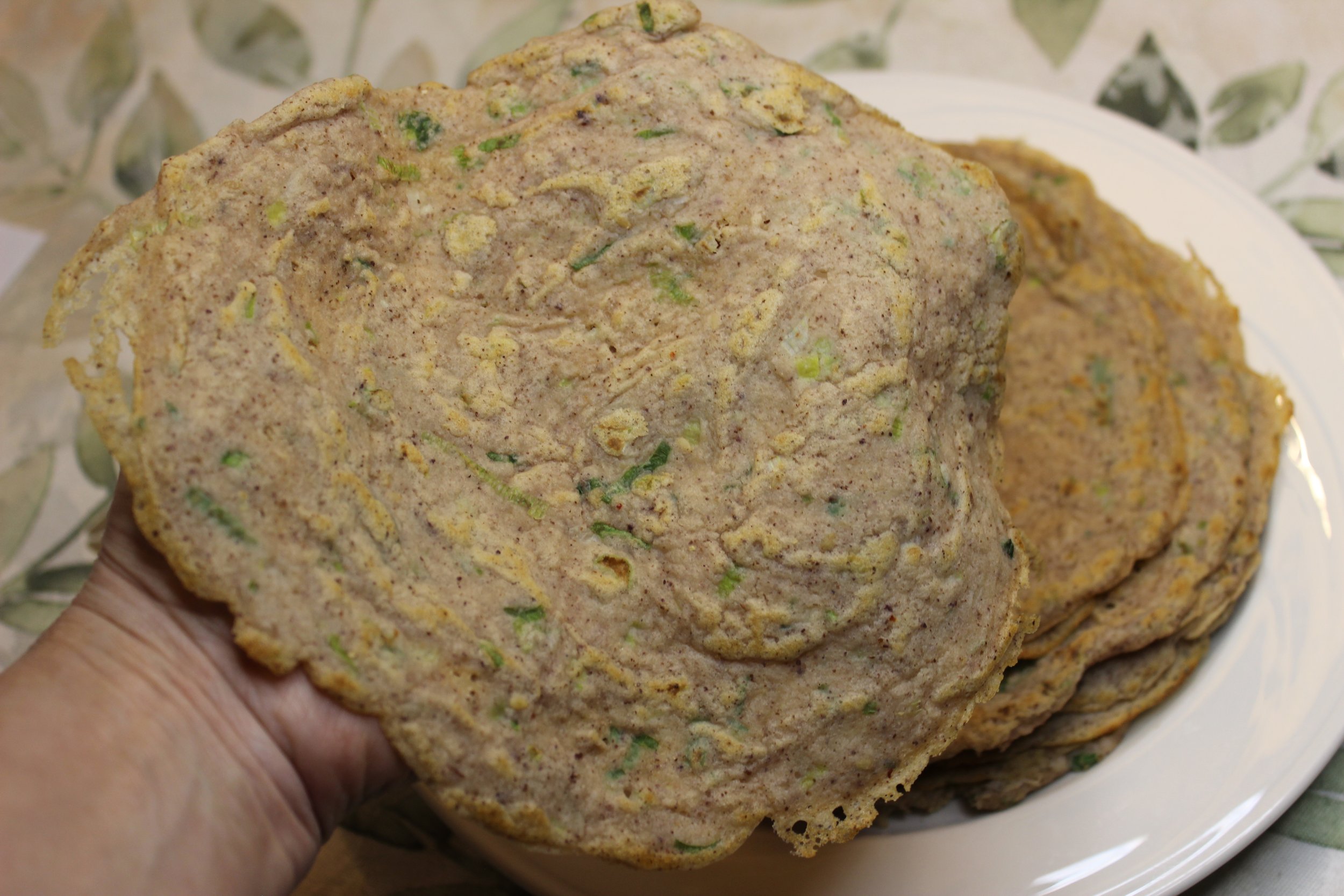 Savory Red Lentil &amp; Scallion Crêpes