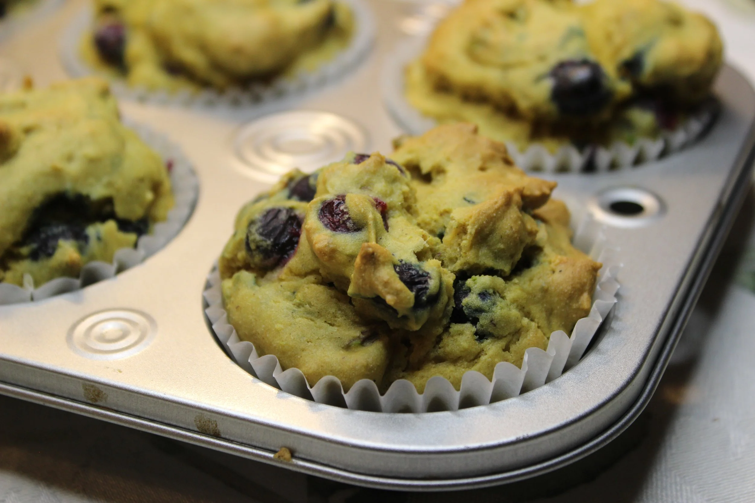 Blueberry Tofu Muffins