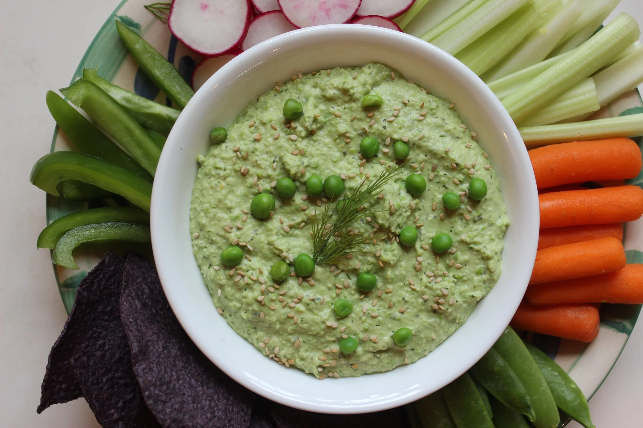 Herbed Green Pea and Butter Bean Dip