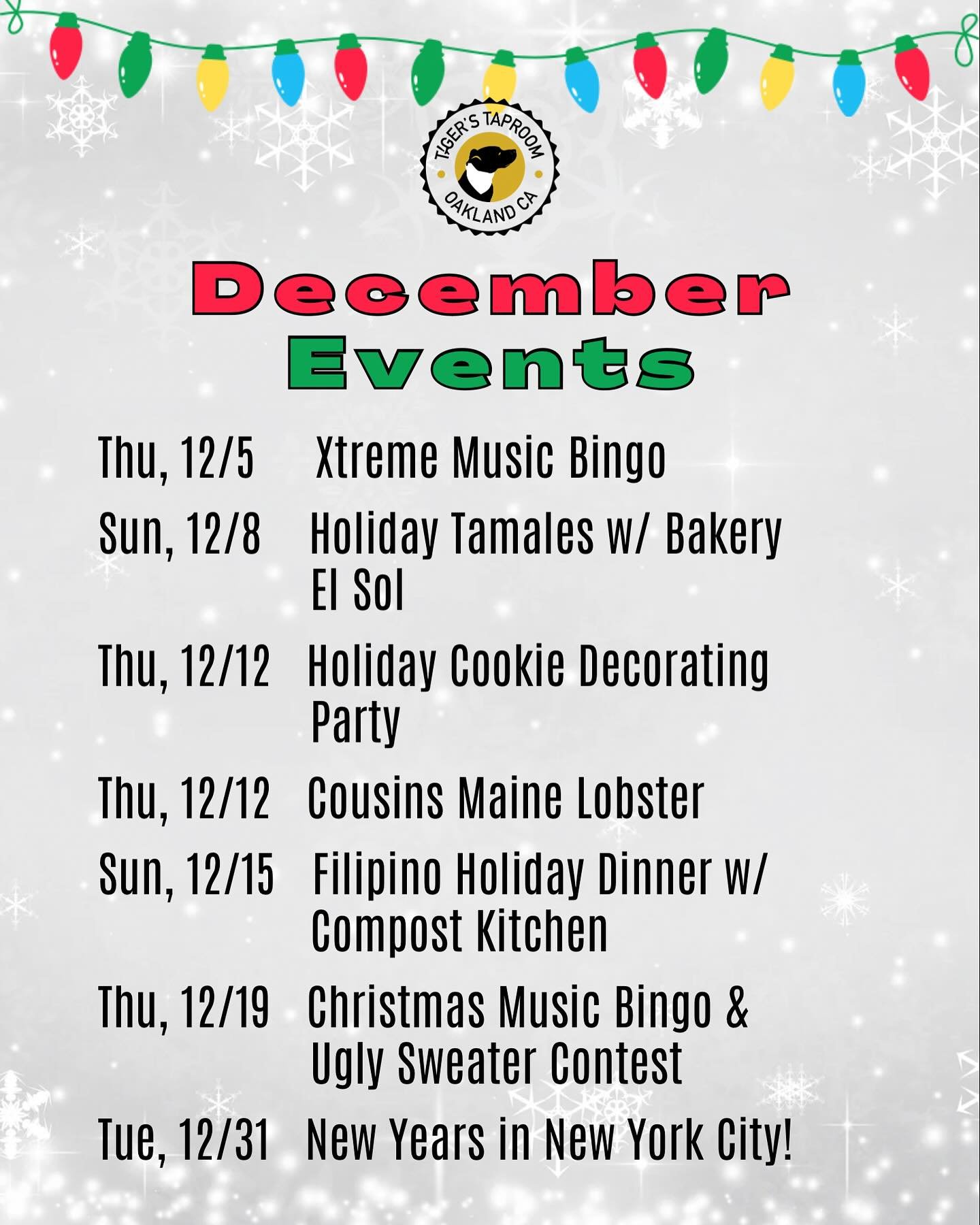 And just like that it&rsquo;s December 😭! Just wanted to give ya&rsquo;ll a  heads up on all the fun events we have planned for December. Details on each will be posted soon but now&rsquo;s your chance to add some to your busy calendars! Hope u all 