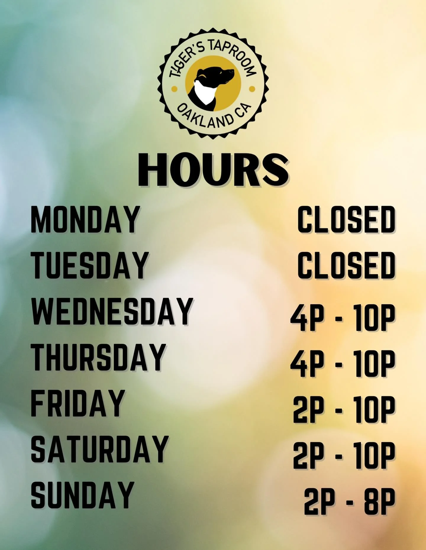 Hey Everyone. Starting today, 12/1, we are going to be closed on Tuesdays for at least the next few months where it tends to really slow down. So, if ur looking for a private event space for u or ur office, Tuesdays would be a great day for us to hos