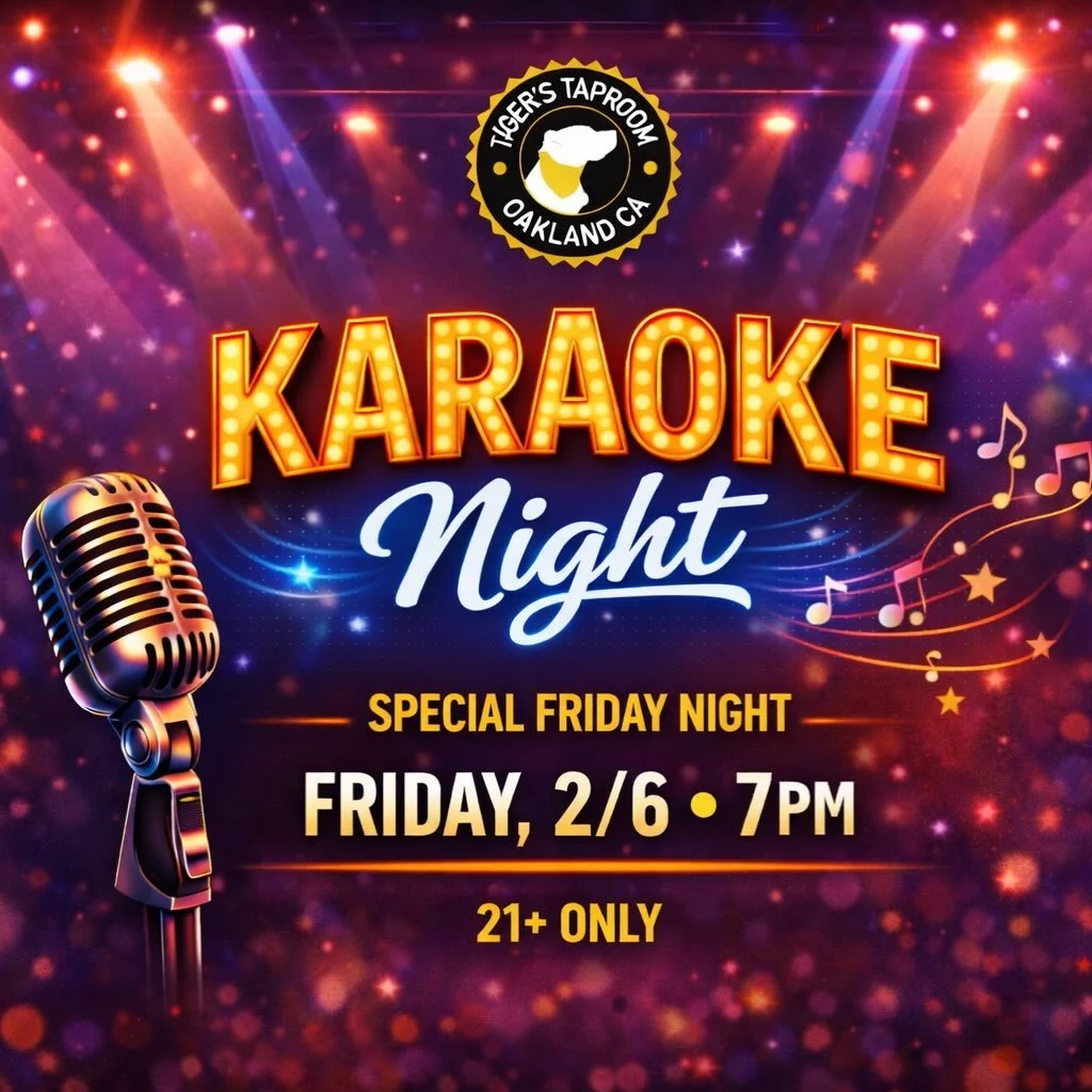 🎤 Special Friday Night Karaoke 🎤

We&rsquo;re switching it up and bringing karaoke to Friday night.
Join us Friday, 2/6 at 7pm for a one-off Friday edition at Tiger&rsquo;s.

Sing, cheer, or just hang with a beer.
🍽 Filipino street food by @say.gr
