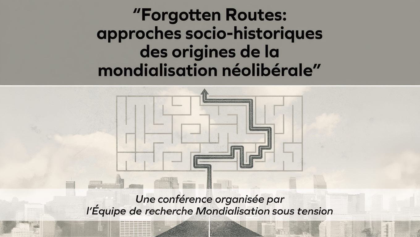 Conférence - “Forgotten Routes: approches socio-historiques des origines de la mondialisation néolibérale”