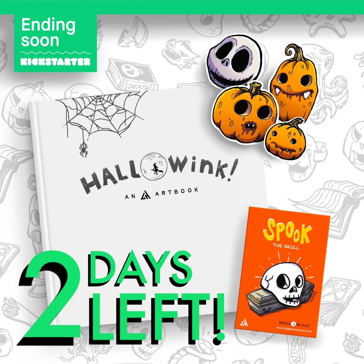 Only 2 DAYS left to back the project and take advantage of the Kickstarter EXCLUSIVE add-ons and rewards! (LINK IN BIO)

#inktober #inktober2019 #halloween #autumn #october #skull #happyhalloween #scary #spooky #ghost #spookyseason #pumpkin #skeleton