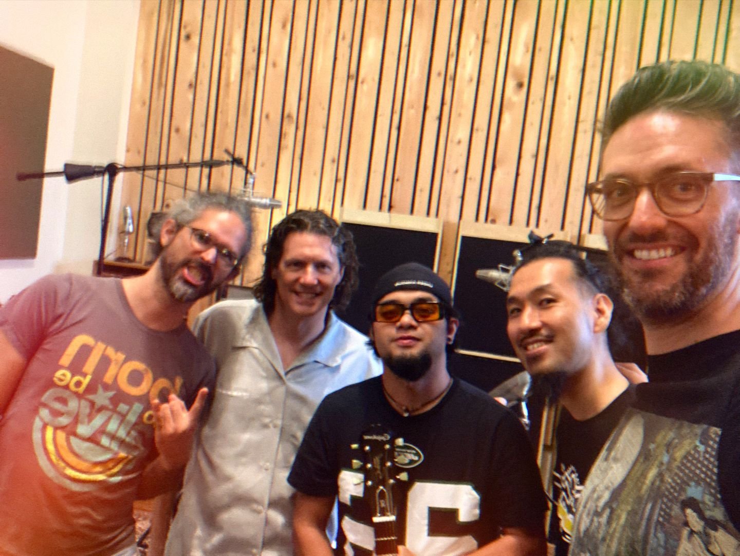 Great session with @underculturemusic . @mdribble @yoshikibass @ wendel at @virtueandvicestudios