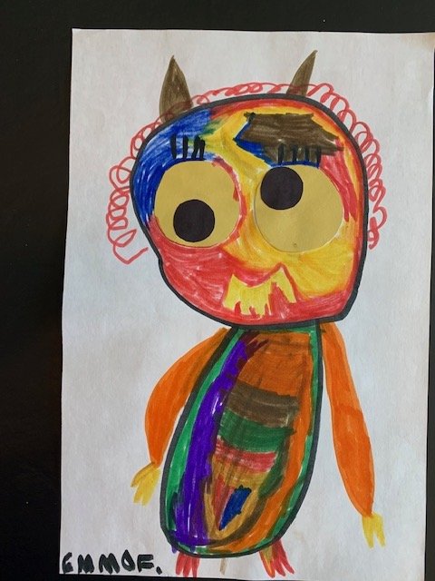 a rainbow owl?