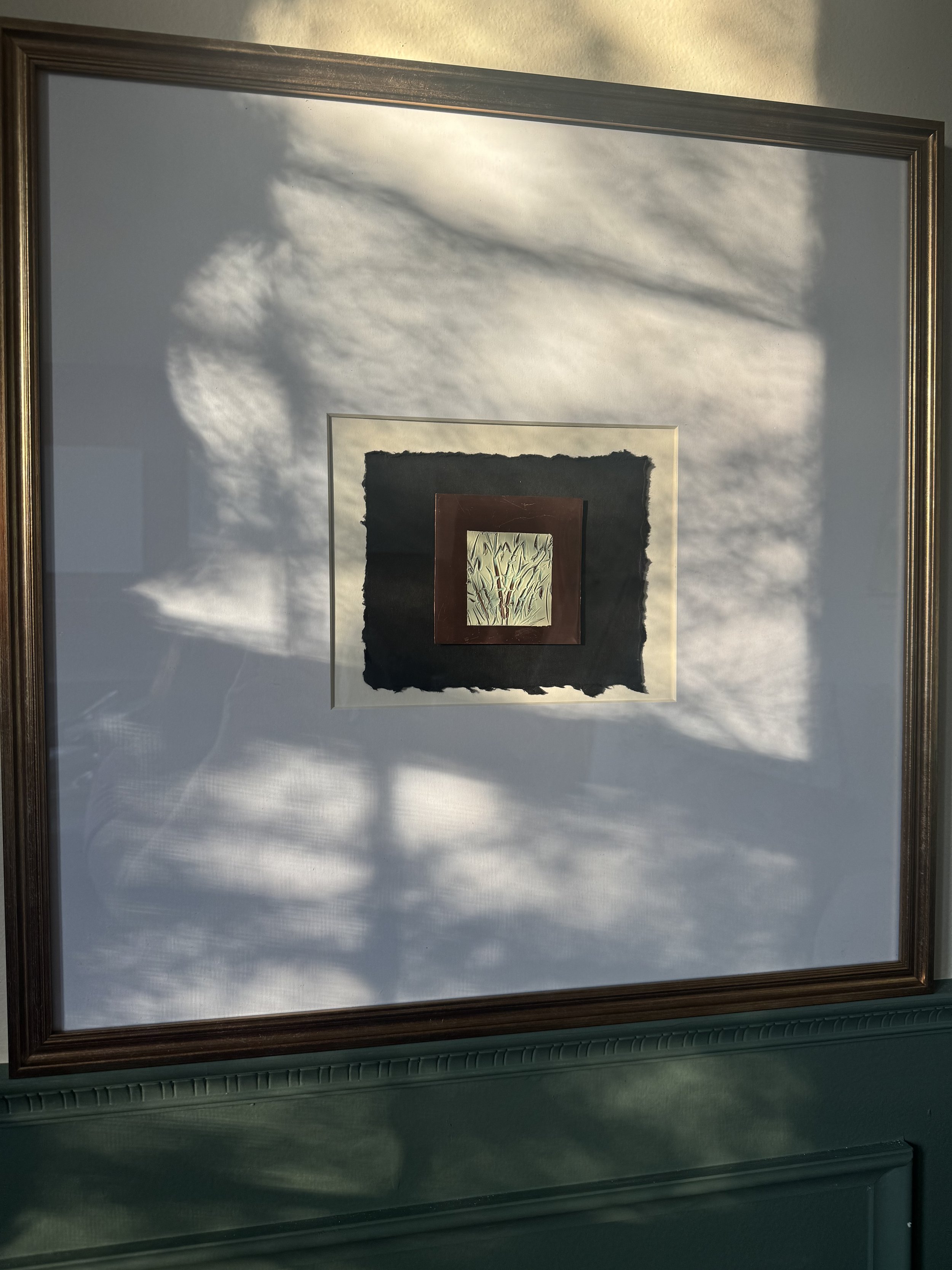 Sugarcane Framed Carved Botanical