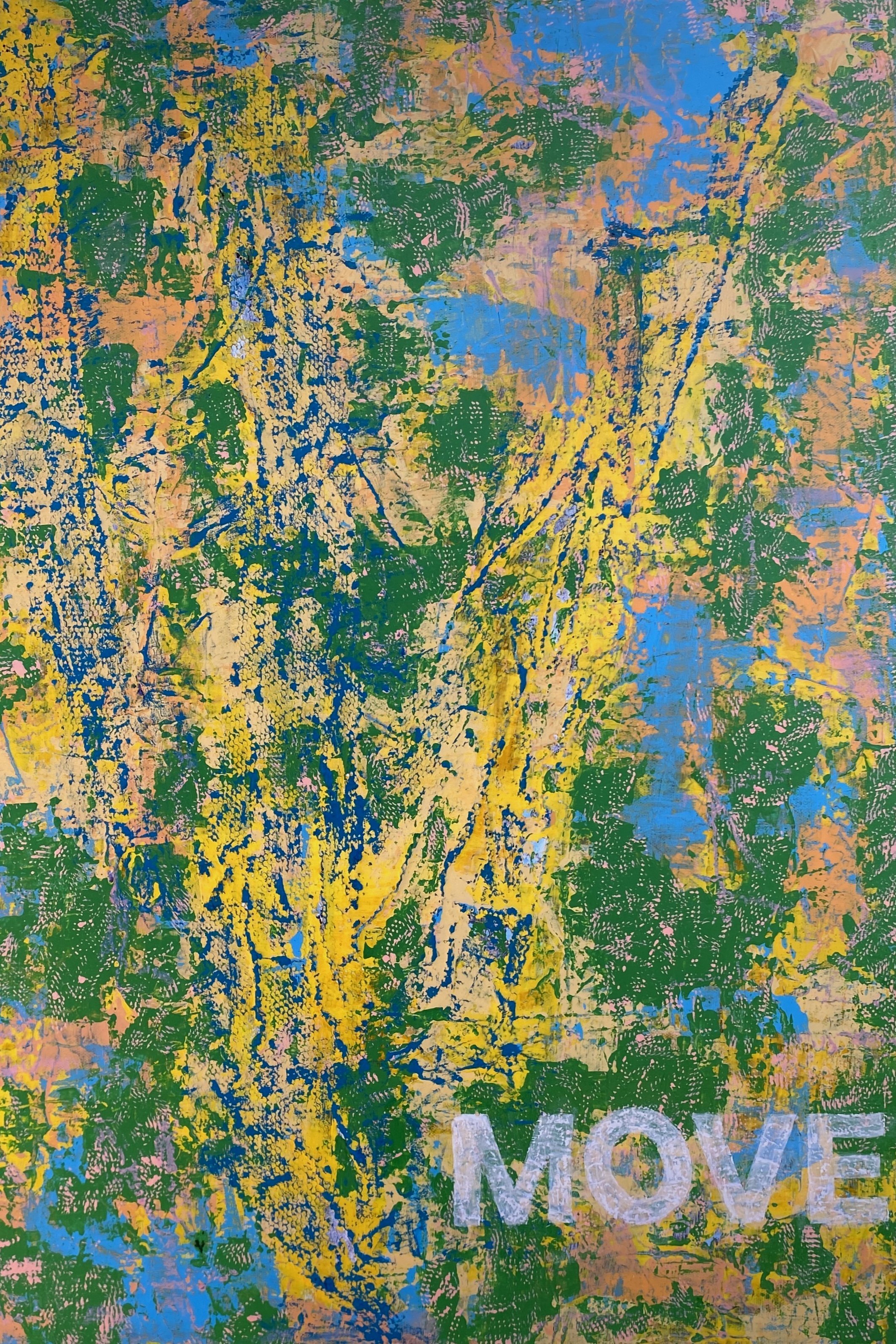 4-Letter Words: Move (24"x30") $380