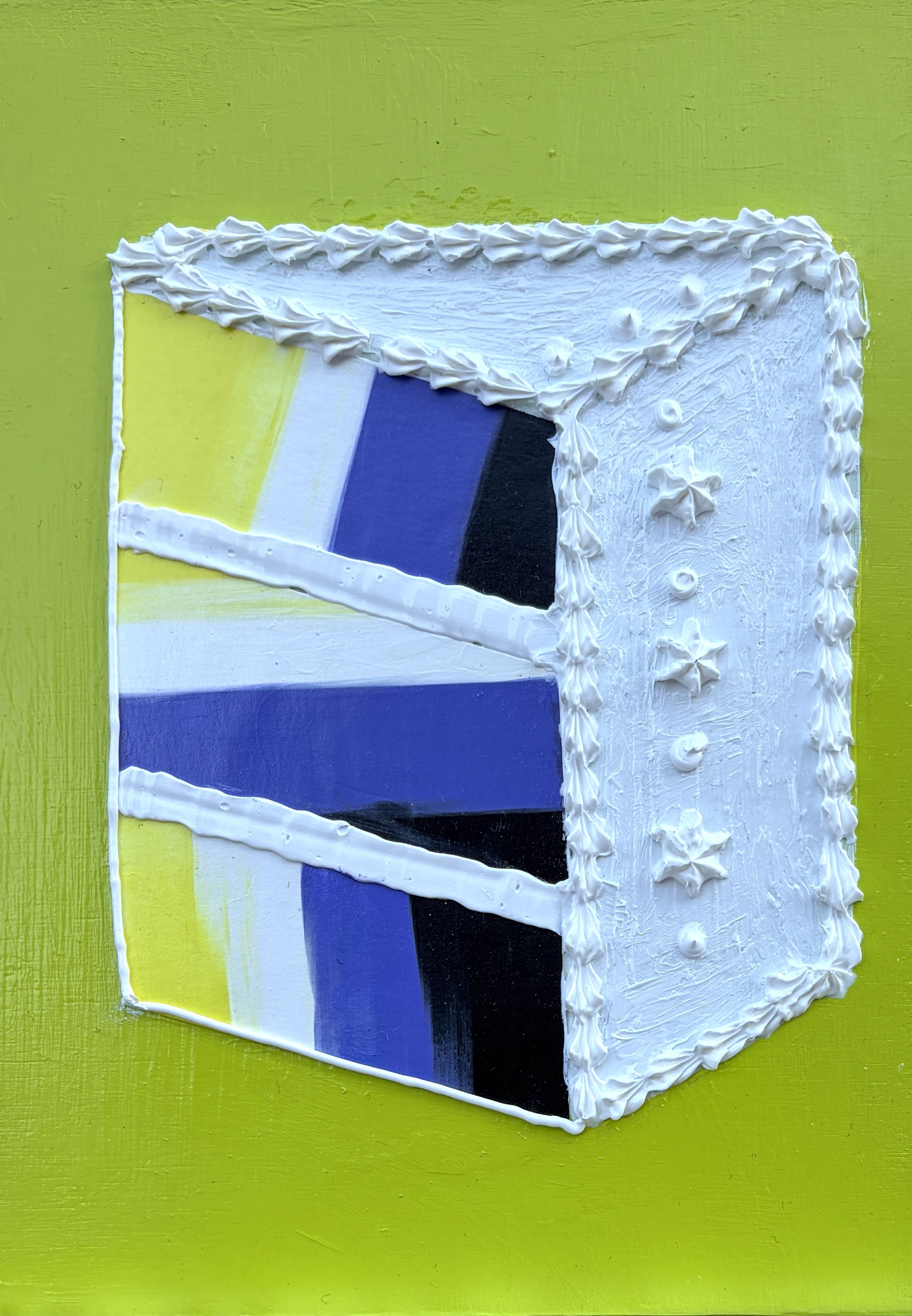 Non-Binary Flag (6"x6"x.75" mixed media on wood panel) $25