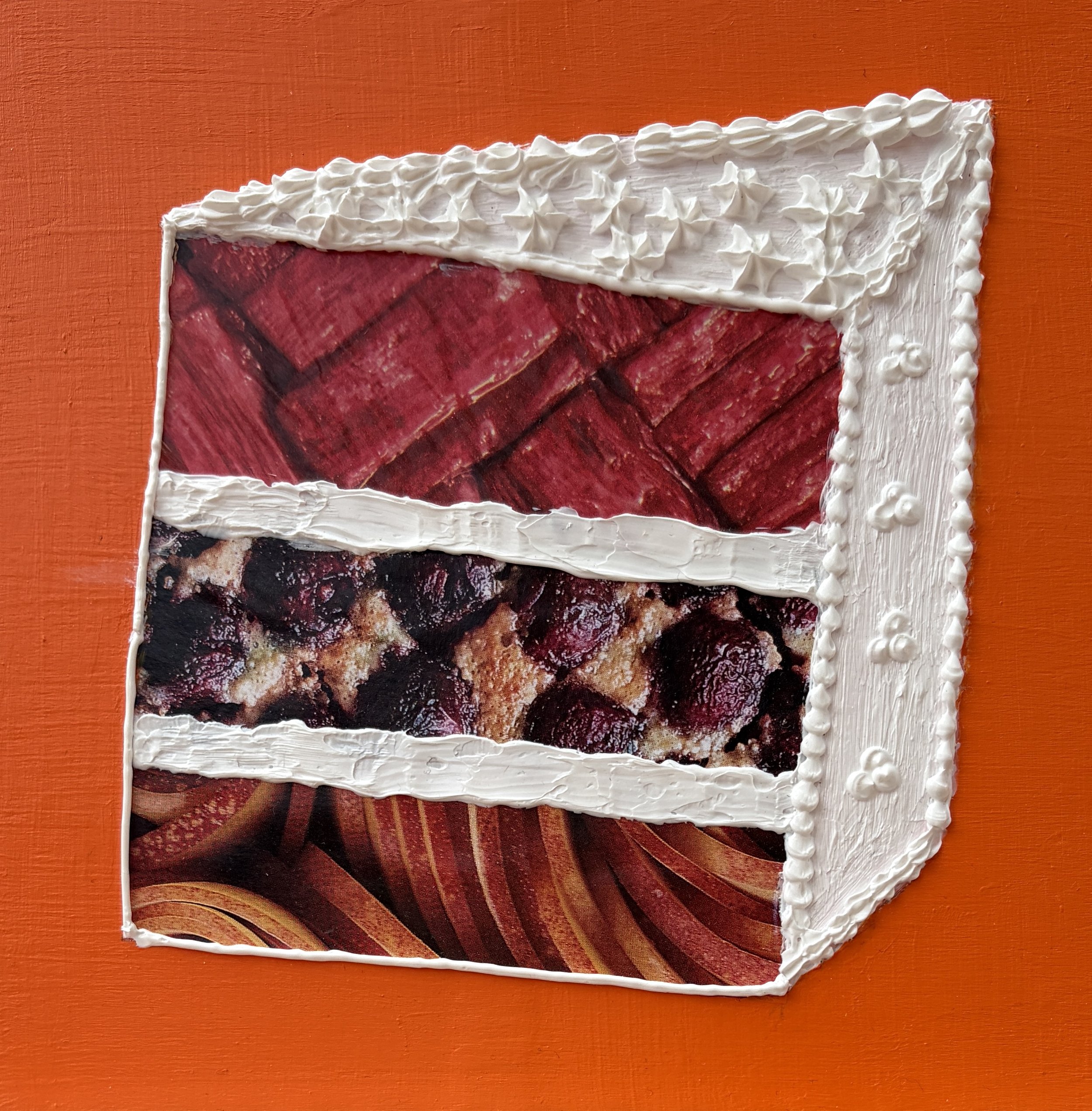 Fruiti-Licious (6"x6"x.75" mixed media on wood panel) $35
