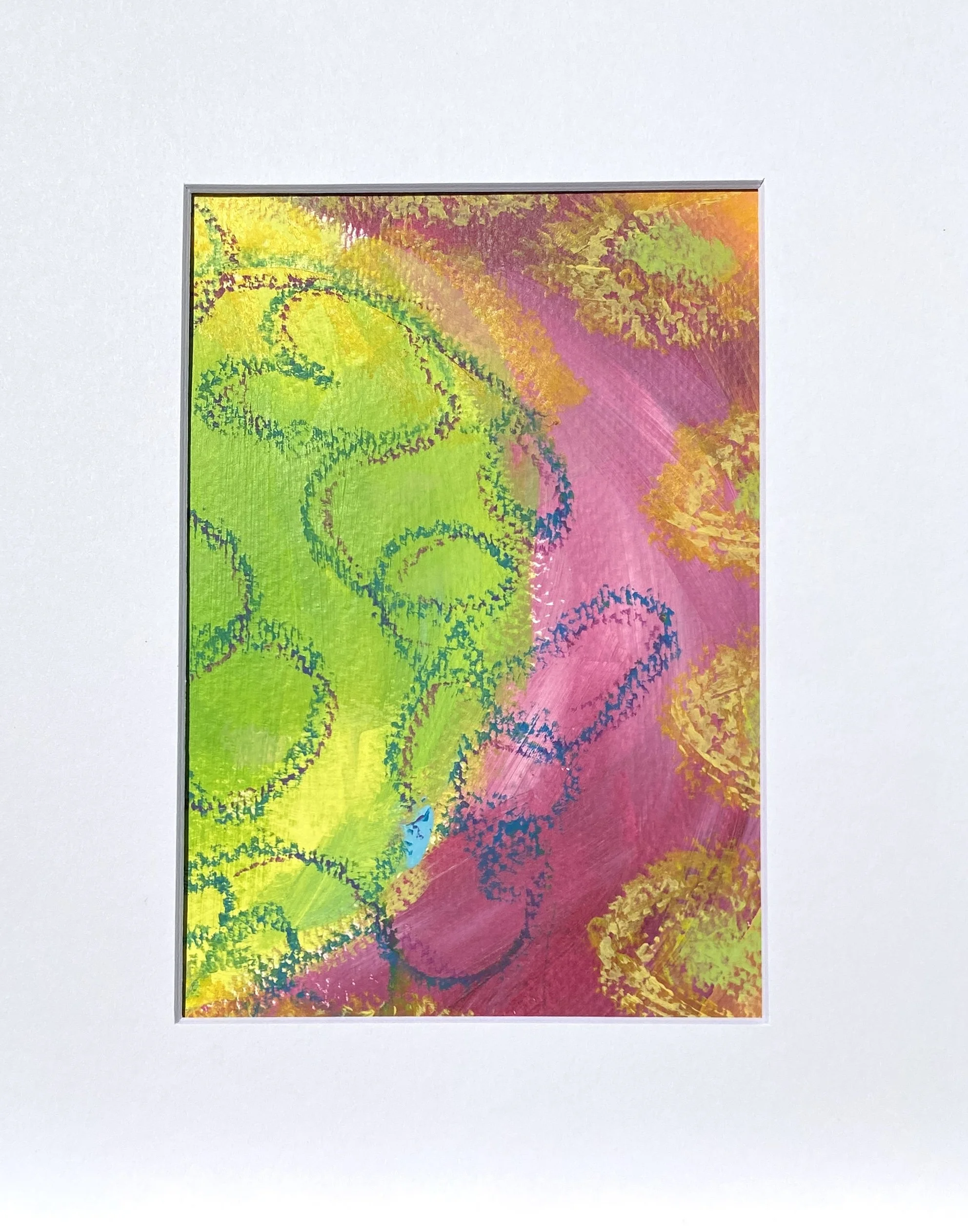 Loopy - 8"x10" matted $20