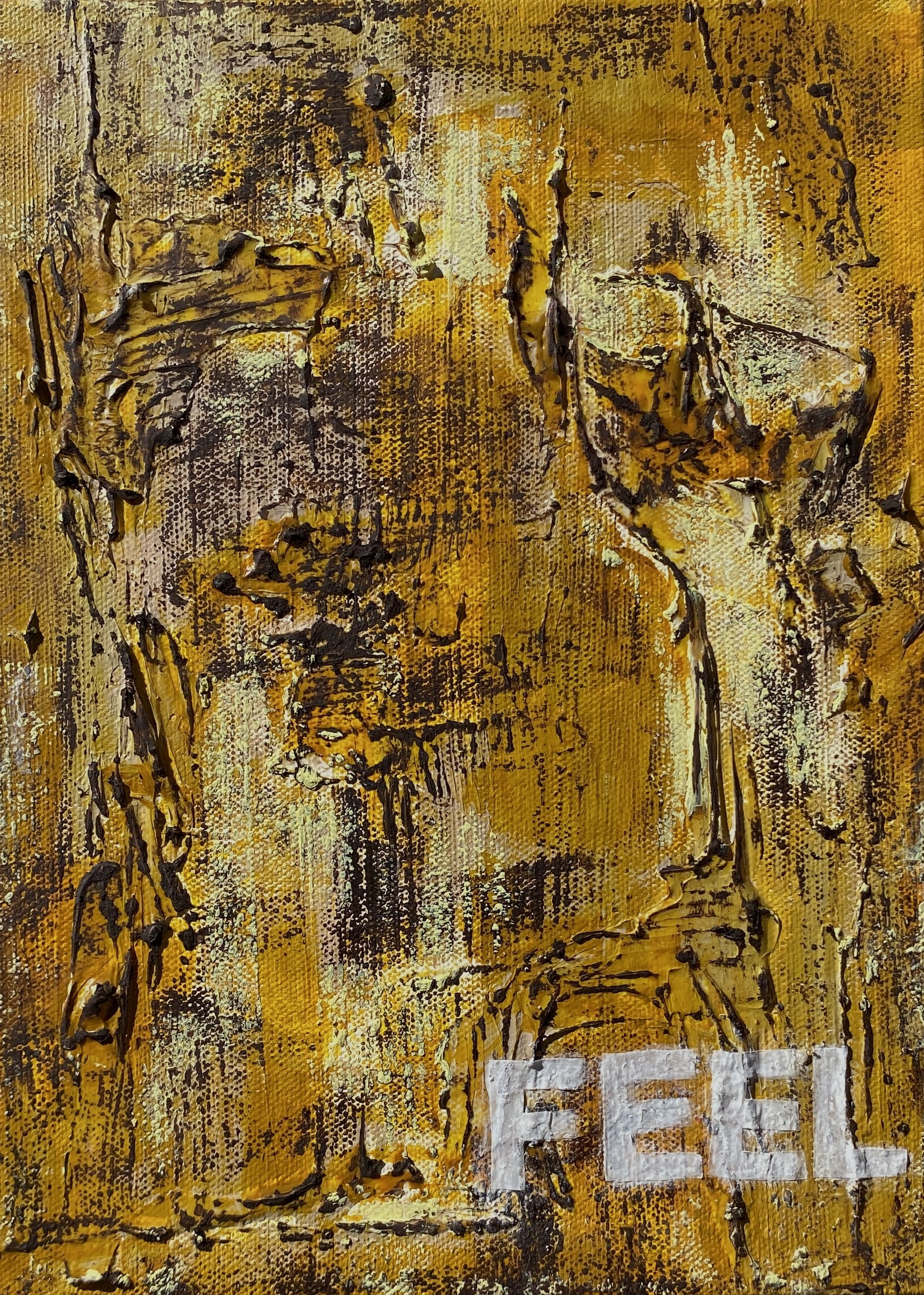 4-Letter Words: Feel (9"x12") $60