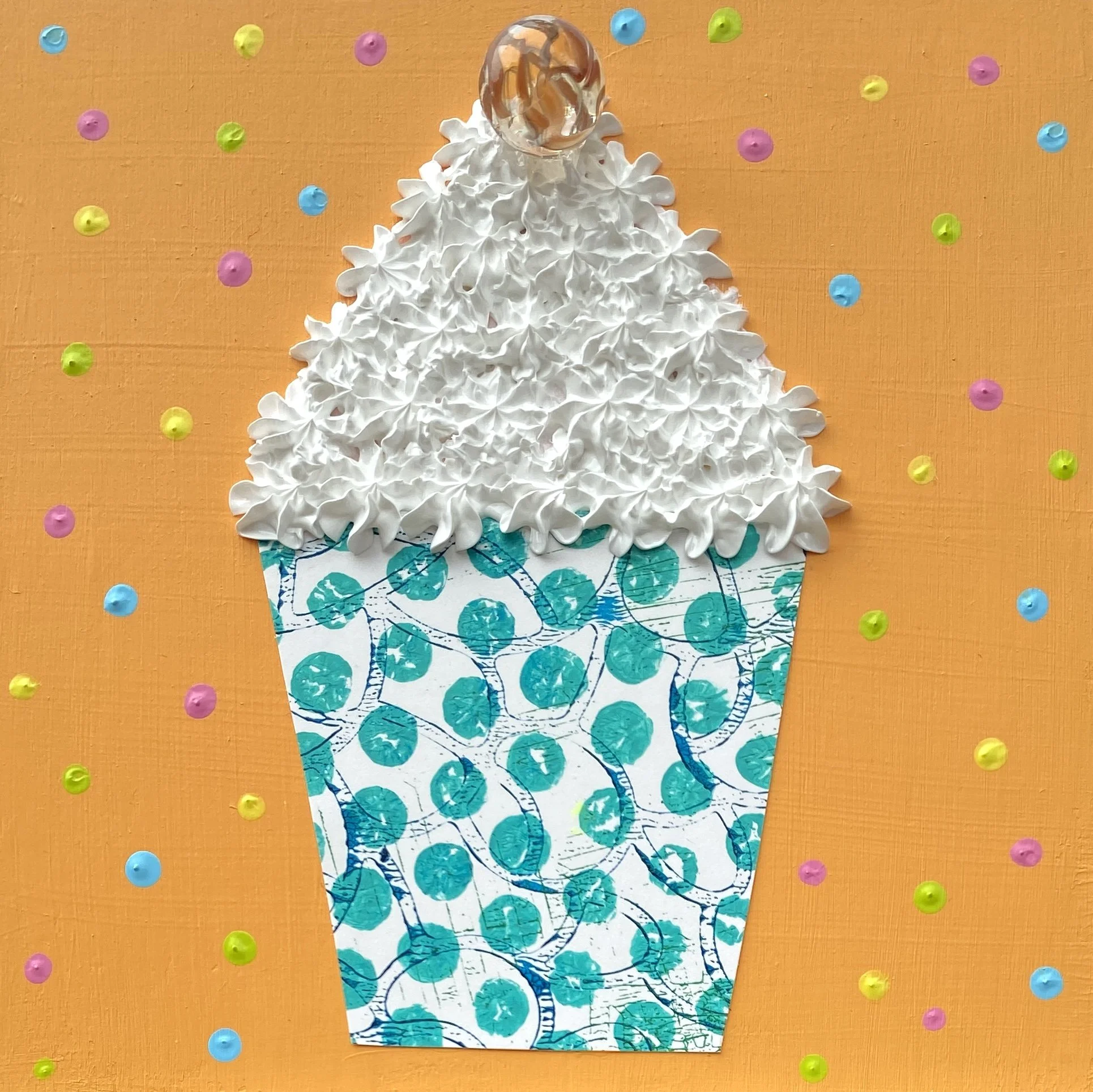 Party (6"x6" on wood panel) $30