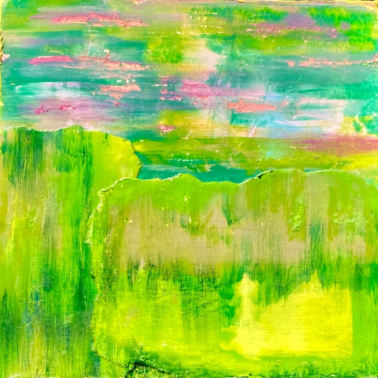 Relationships: Accidental Landscape #1 (6"x6") $30