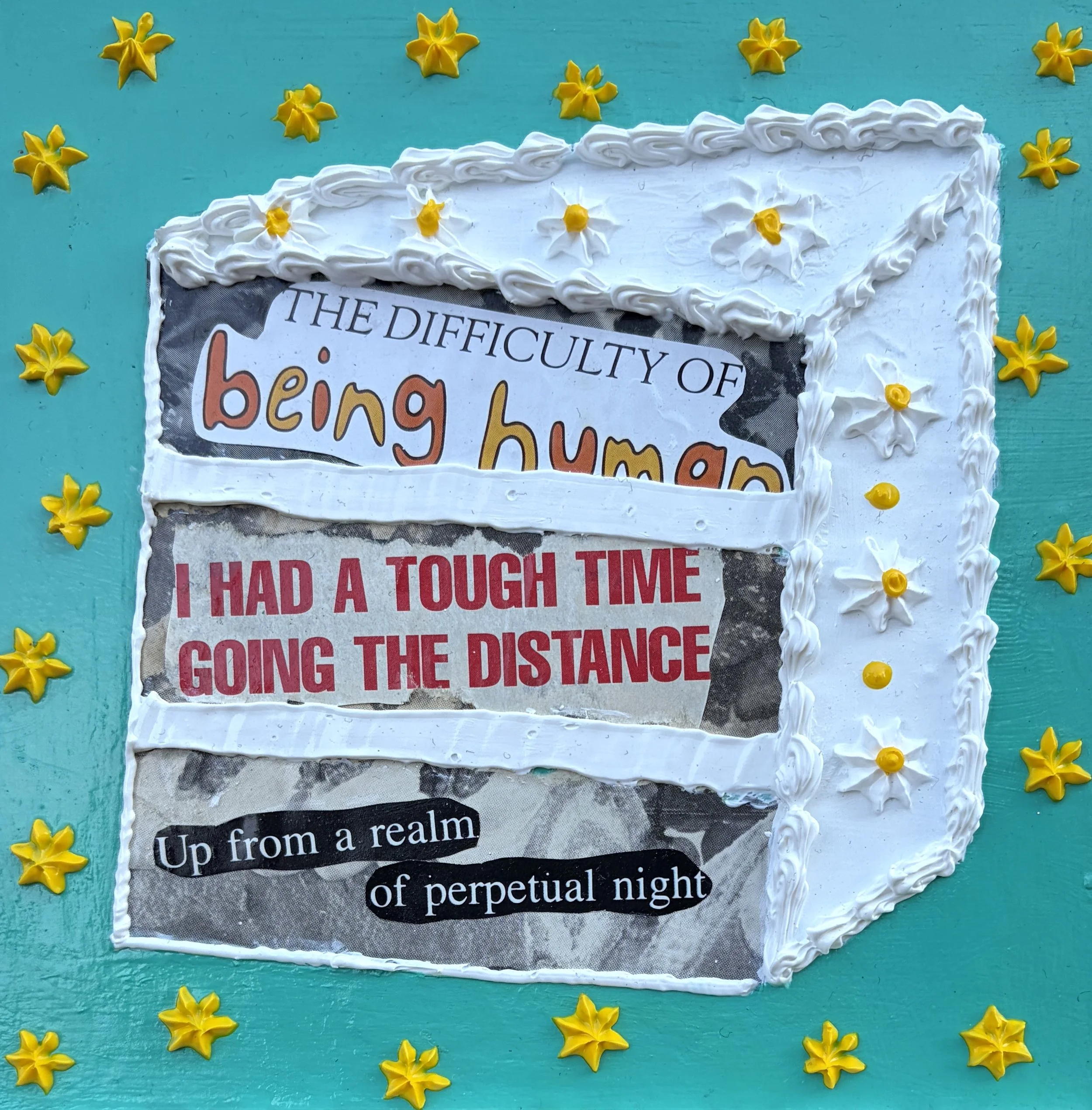 Understood (6"x6"x.75" mixed media on wood panel) $35