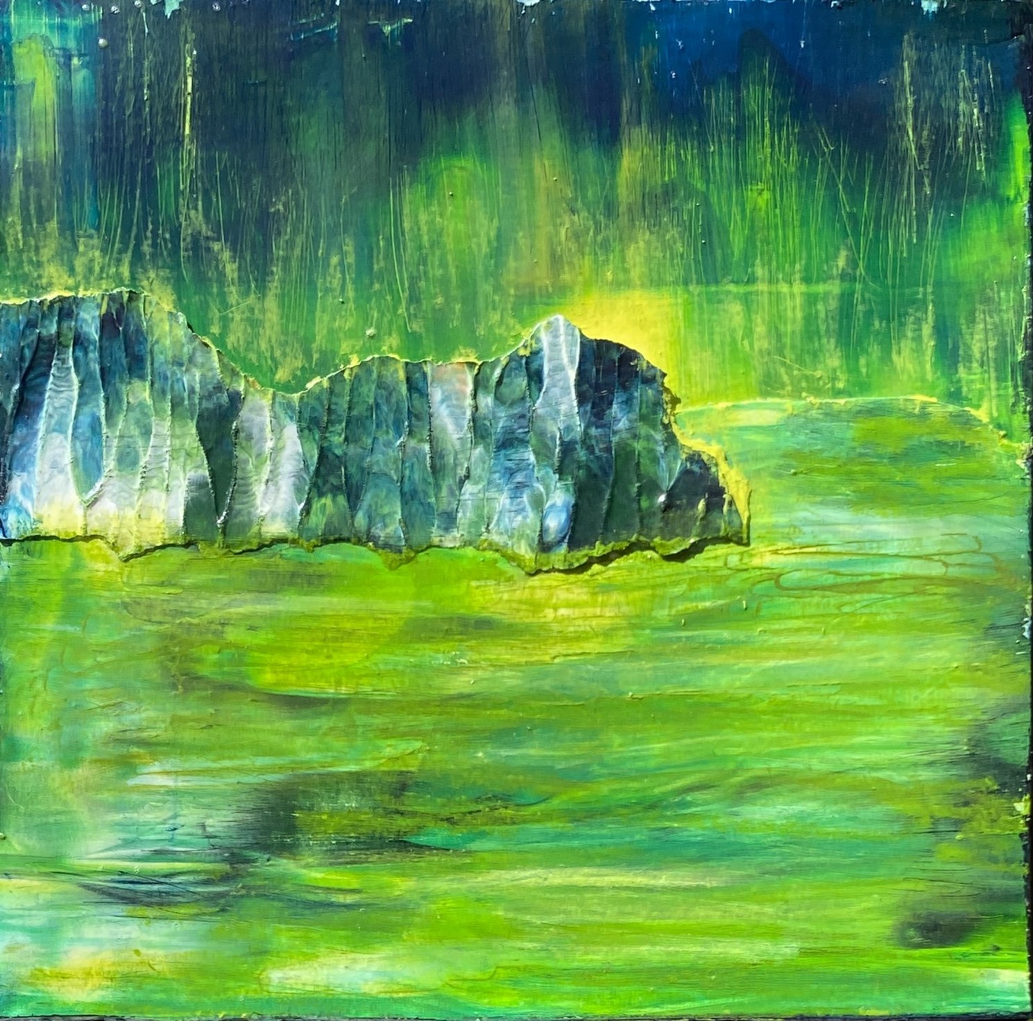 Relationships: Accidental Landscape #2 (6"x6) SOLD