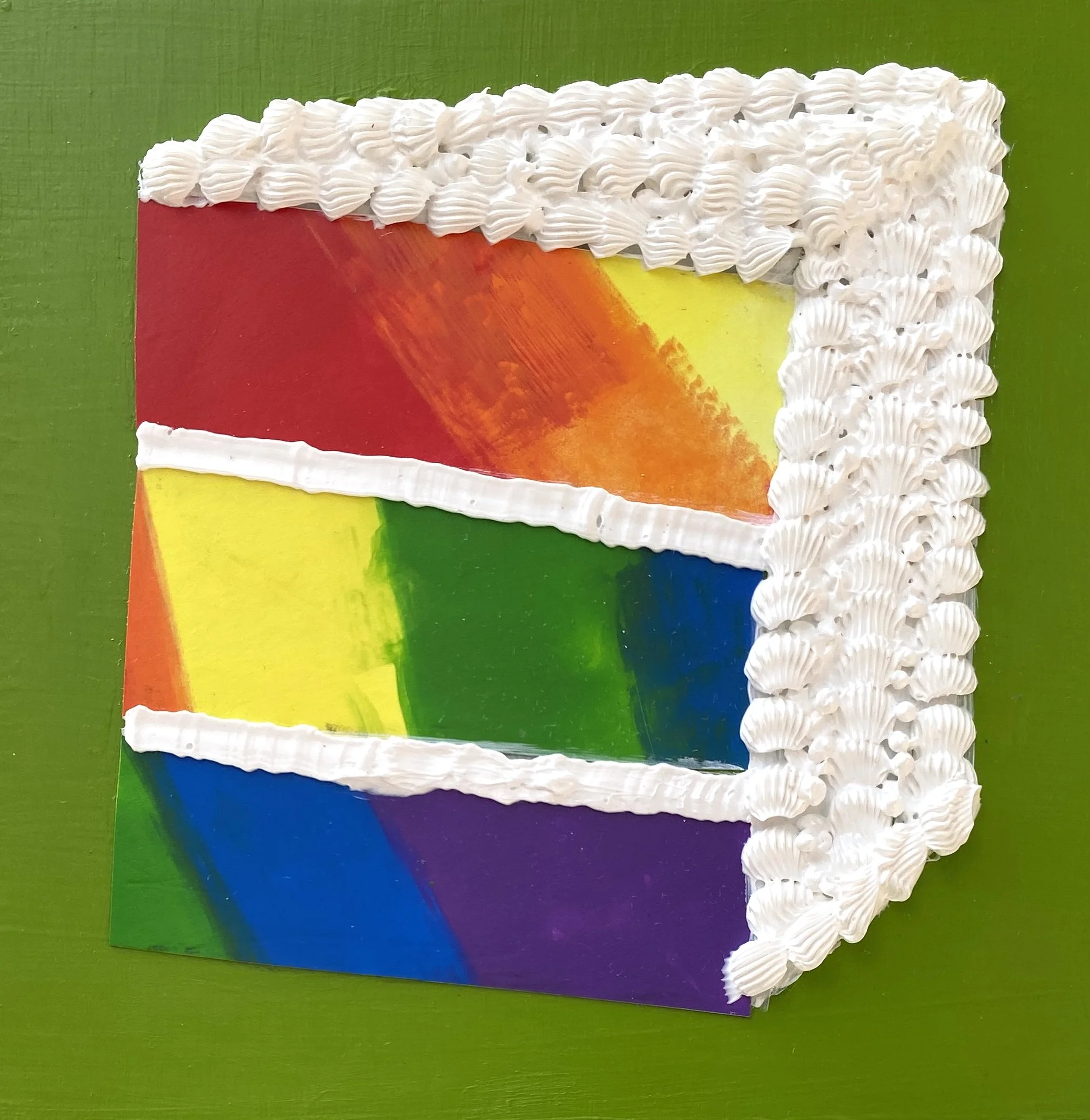 Pride Flag 1 (6"x6" on wood panel) $30