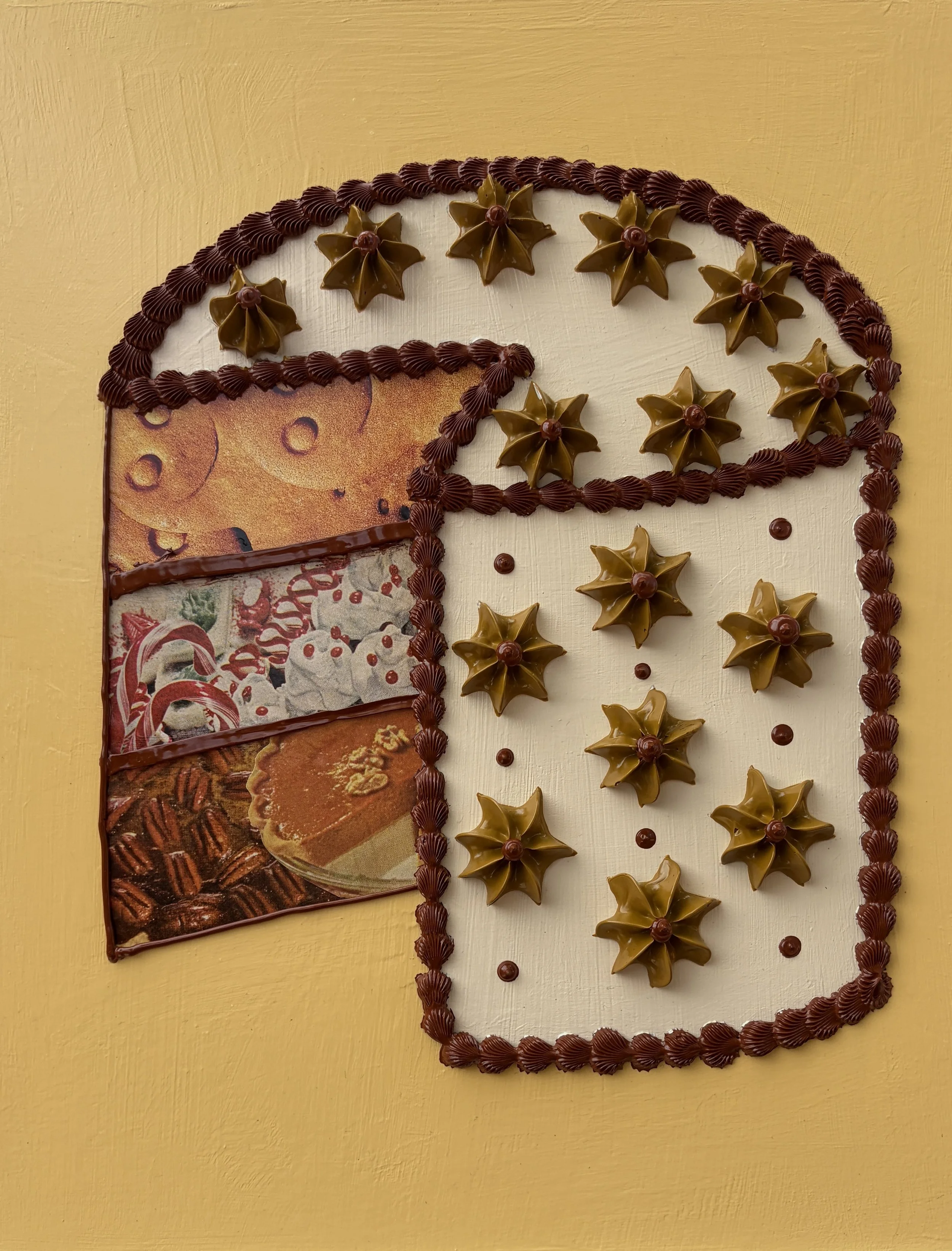 Holiday Yum (11"x14"x.75" mixed media on wood panel) $90