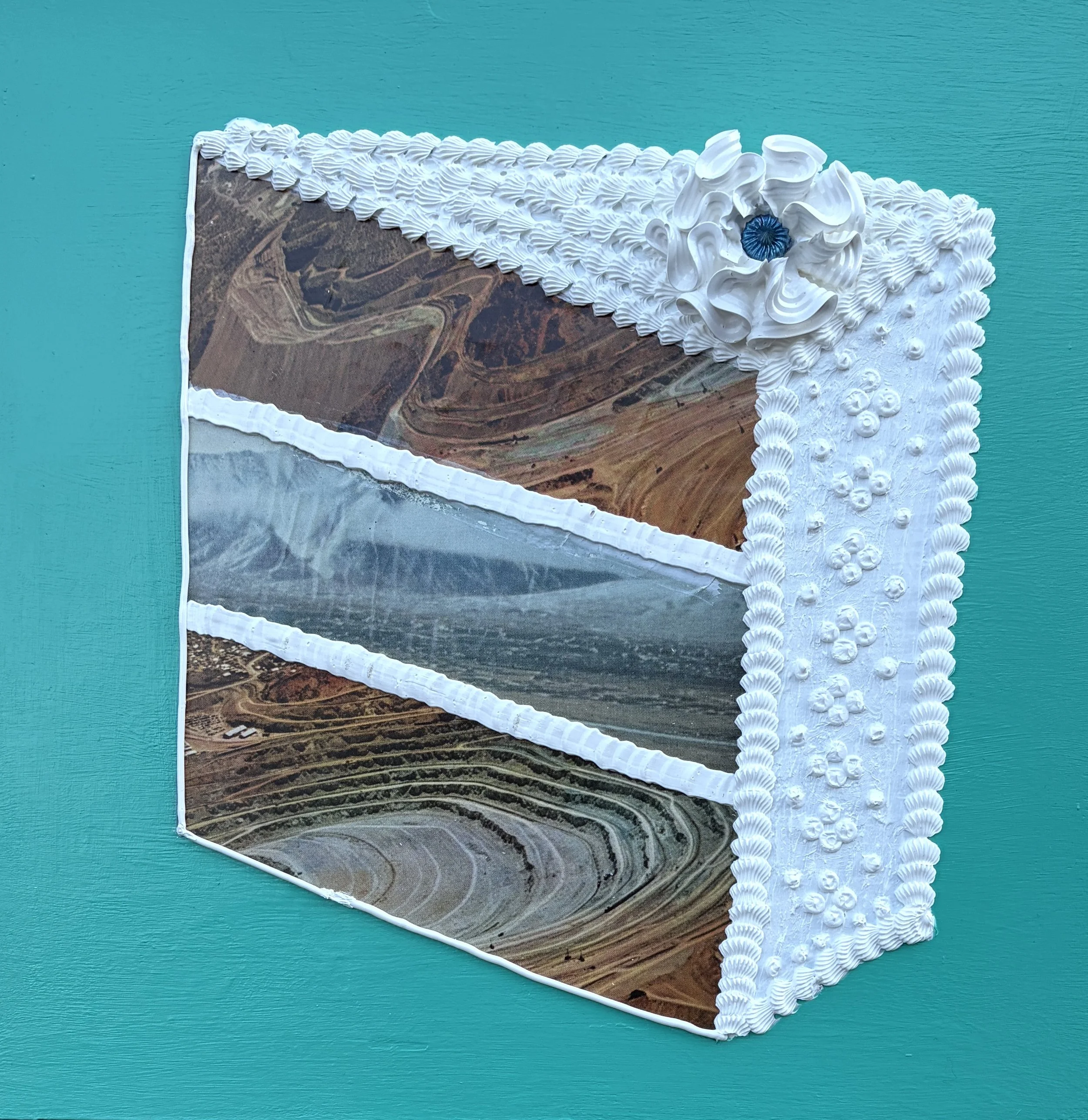 Terrain (12"x12"x.75" mixed media on wood panel) $90