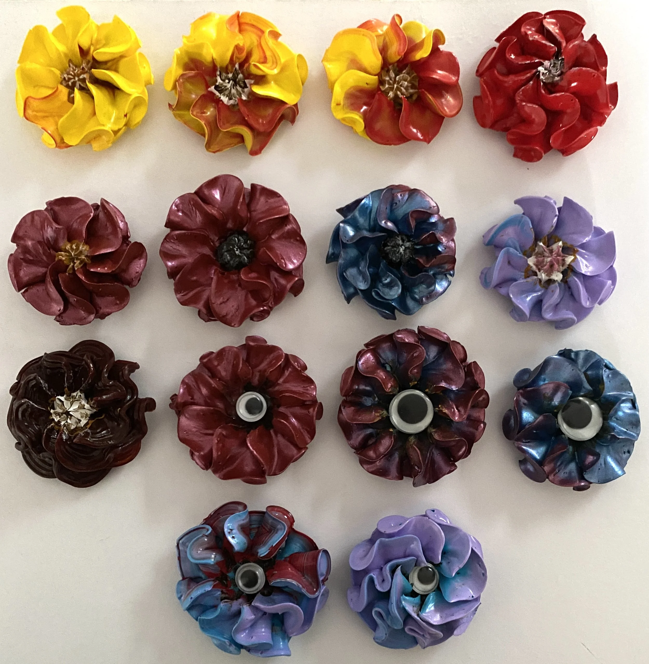 3-D floral magnets $6 ea. or 2/$10