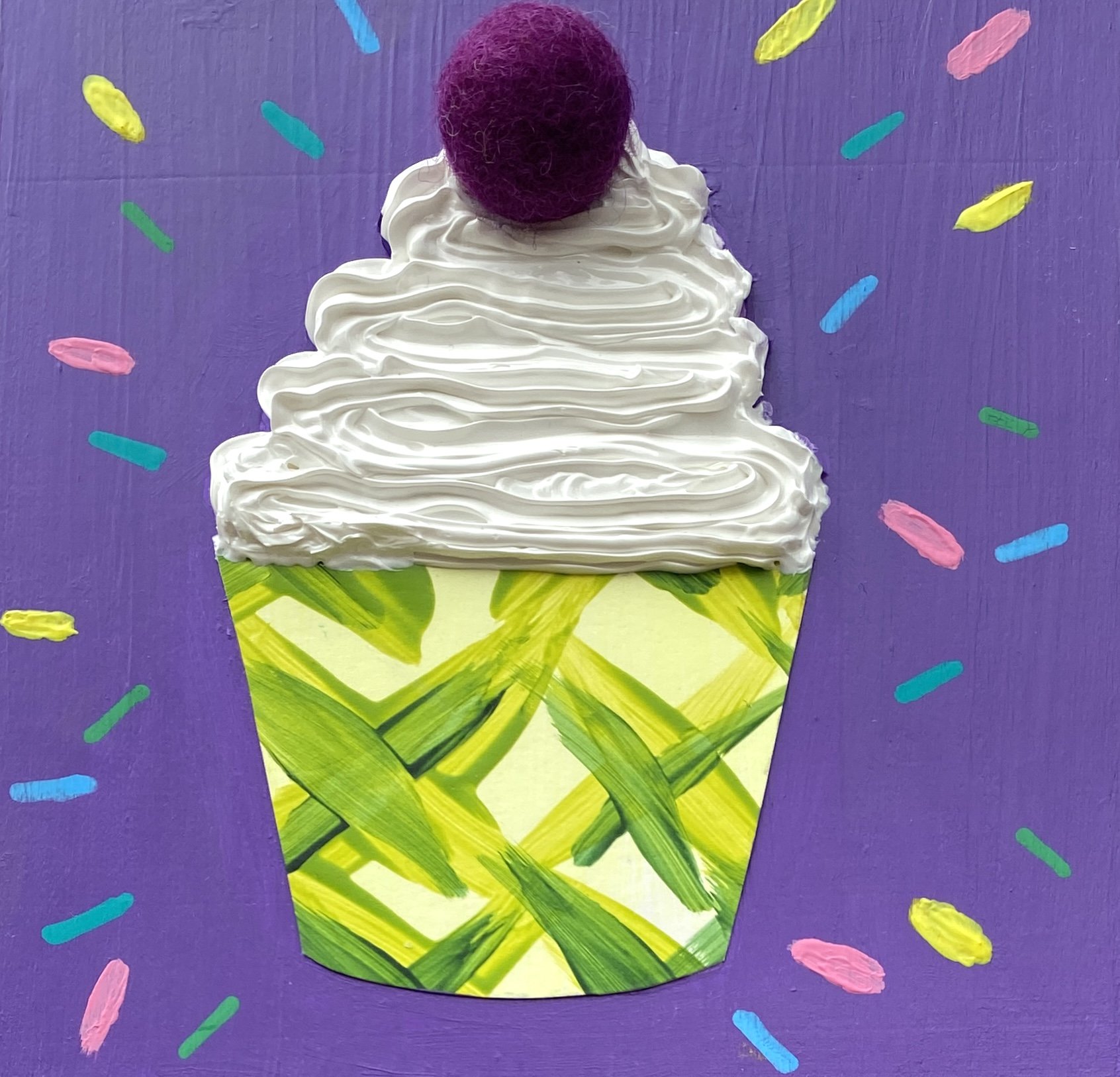 Celebrate (6"x6" on wood panel) $30