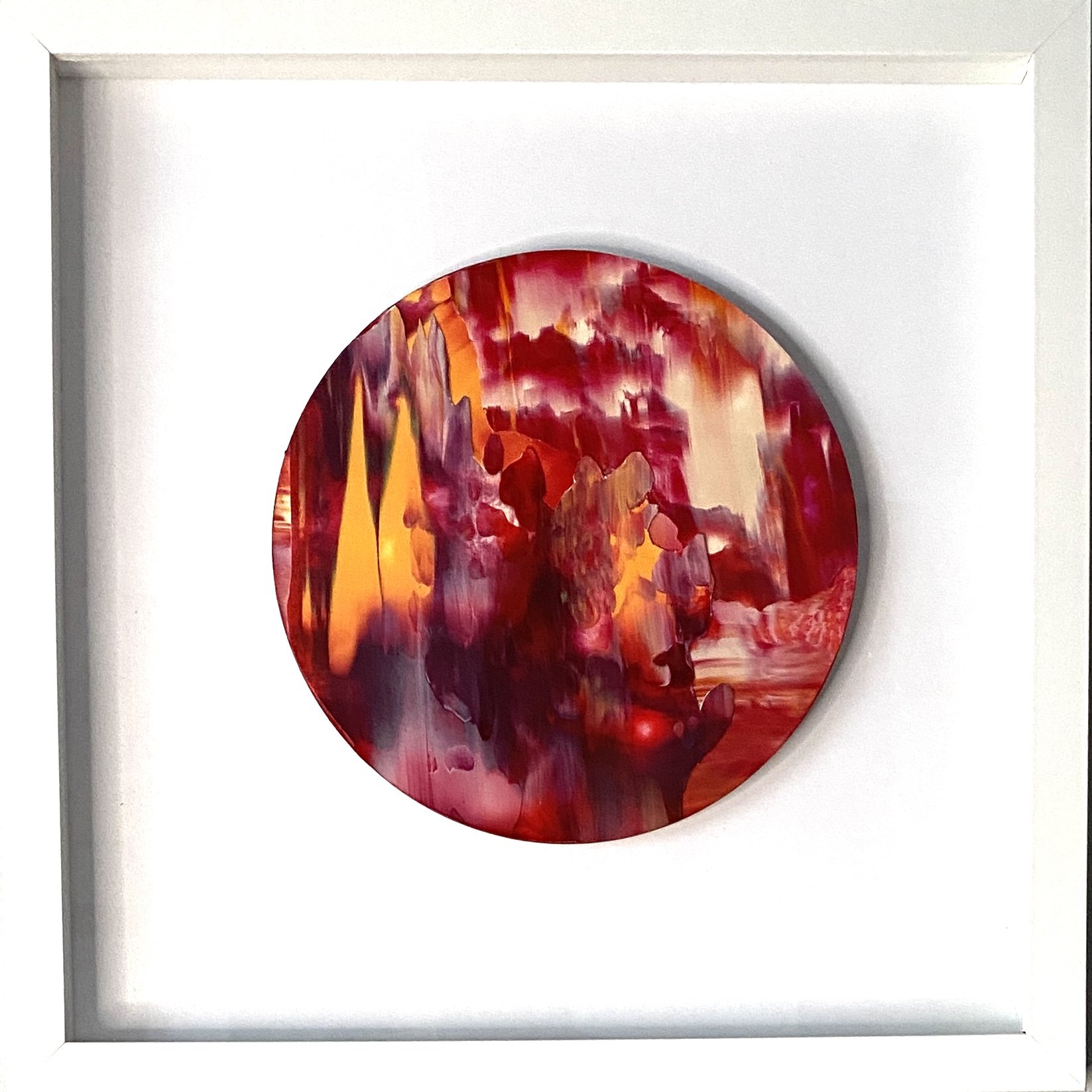 Relationships: Firefall (13"x13") Framed $85